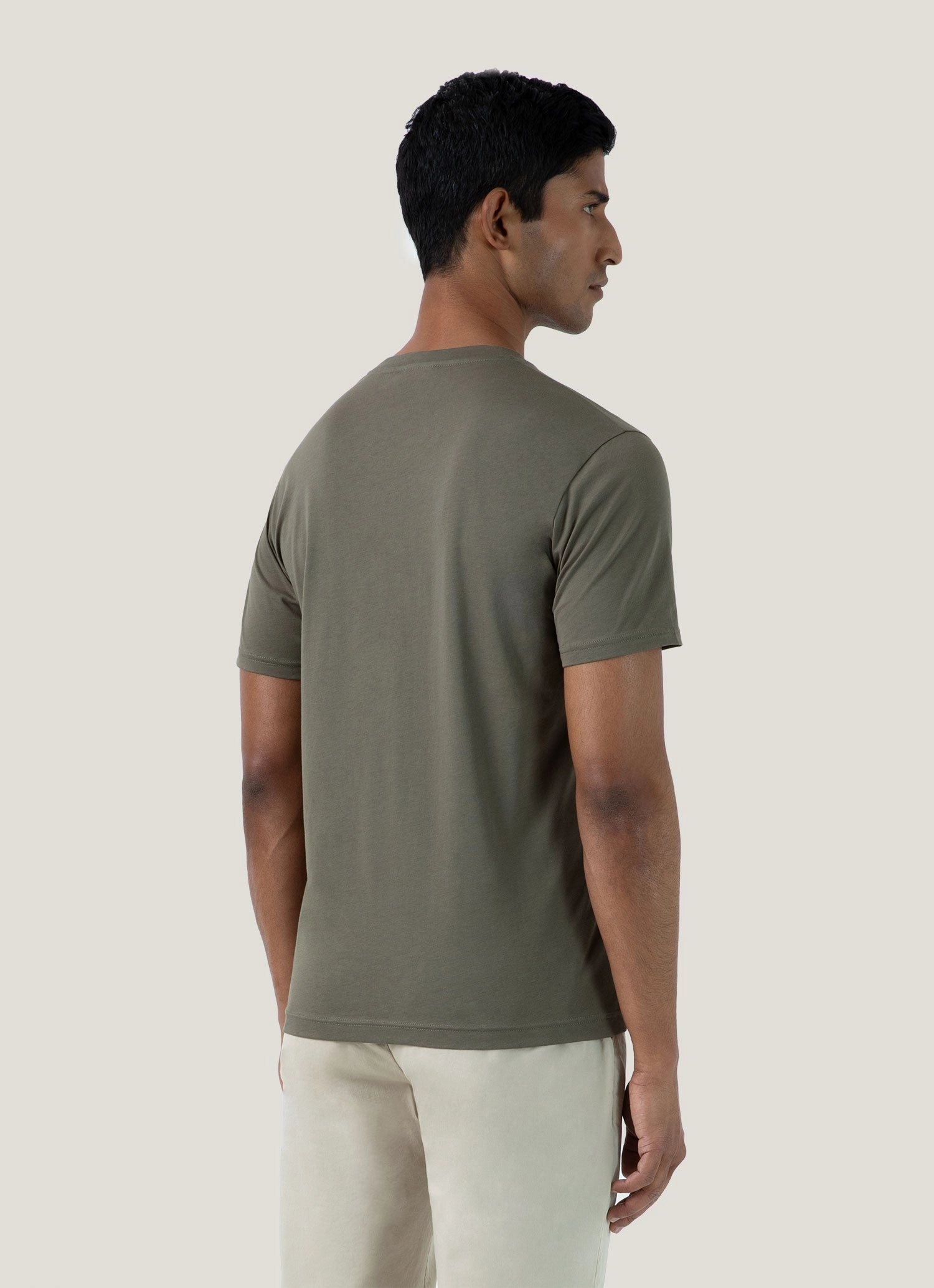 Slim Style Daily Men's Riviera Midweight T?shirt in Khaki