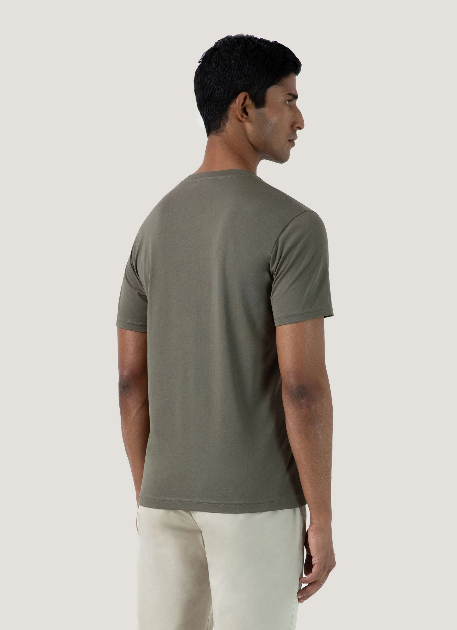 Slim Style Daily Men's Riviera Midweight T?shirt in Khaki