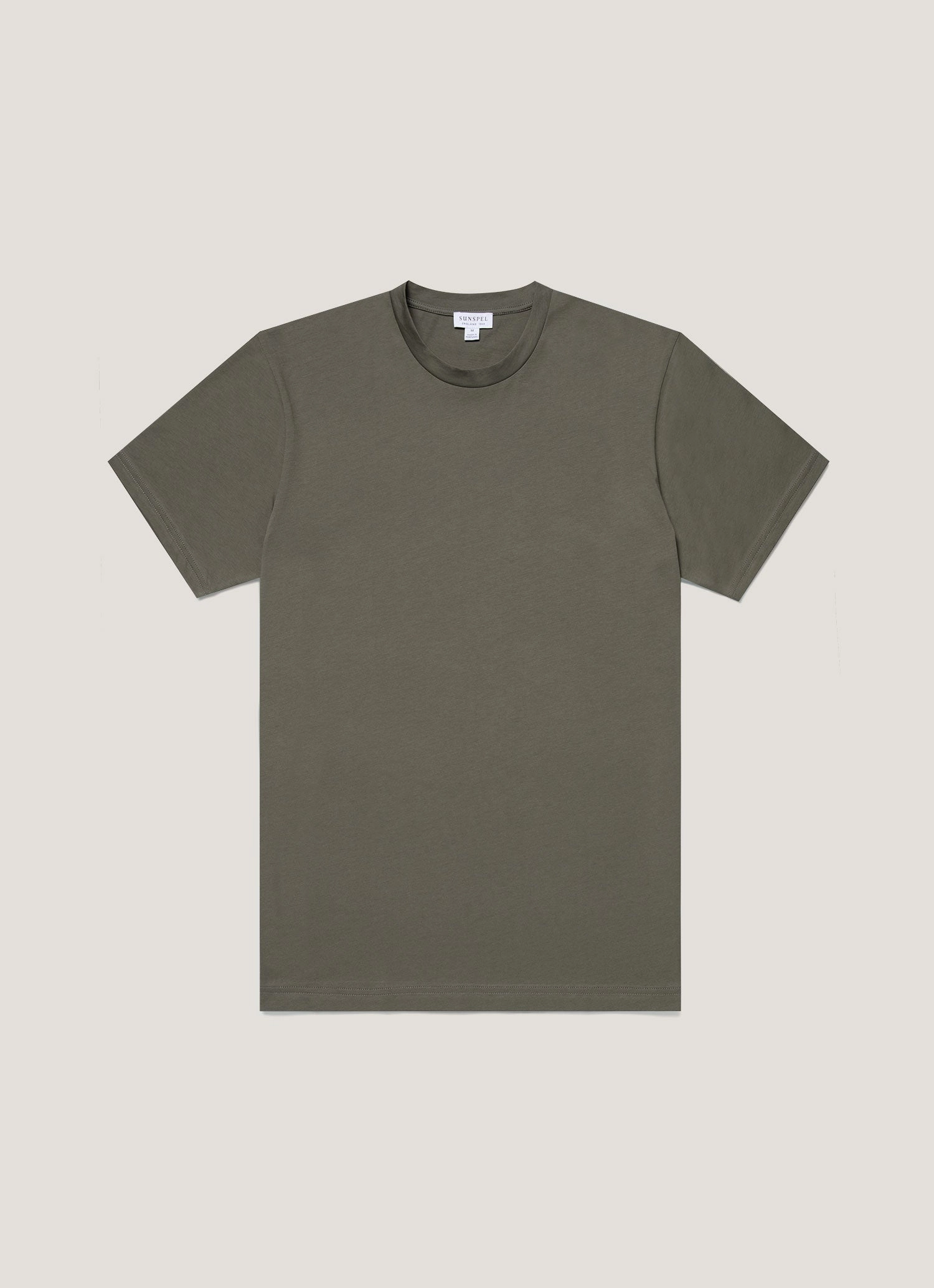 Men's Riviera Midweight T?shirt in Khaki Fashion Trend Look