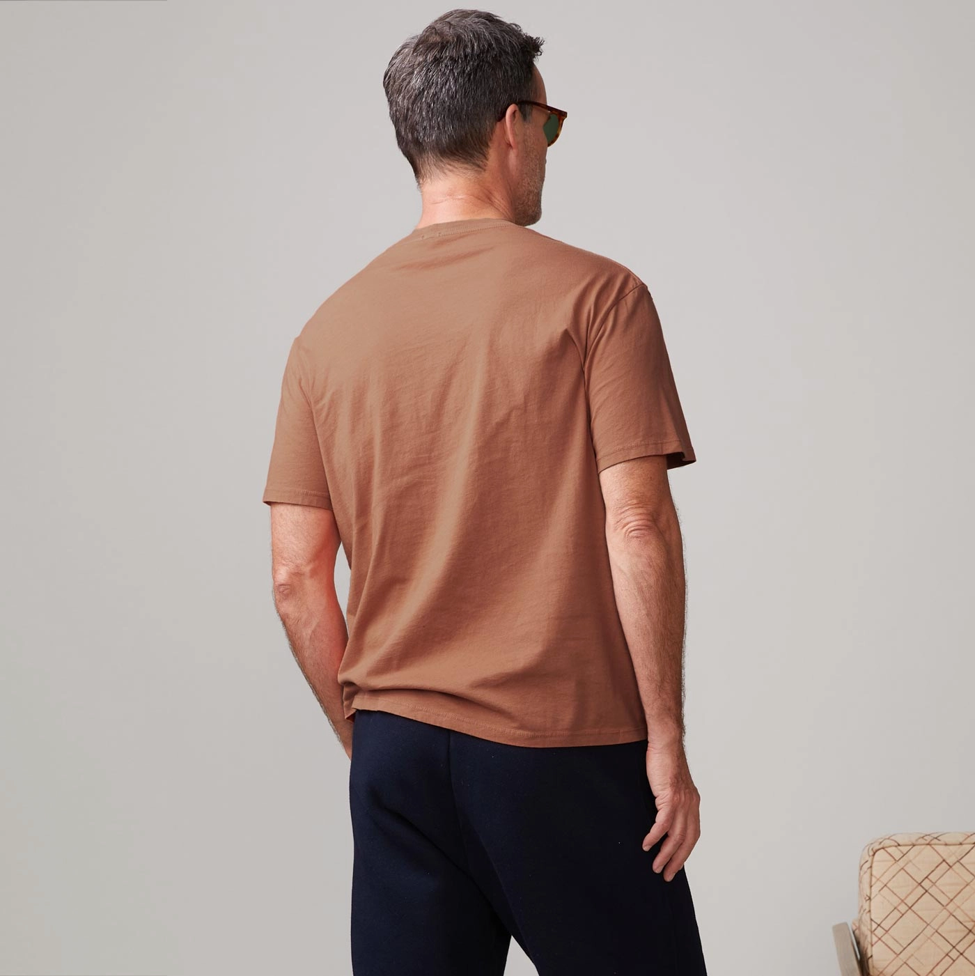 Slim Style Relaxed Pocket Crew