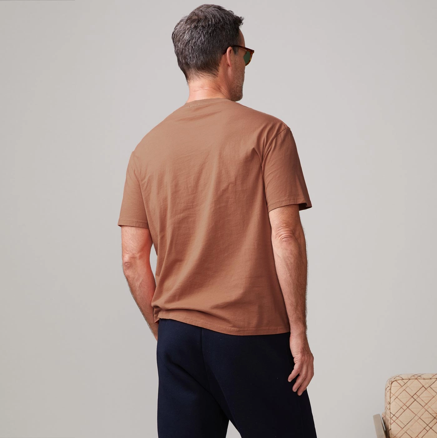 Slim Style Relaxed Pocket Crew