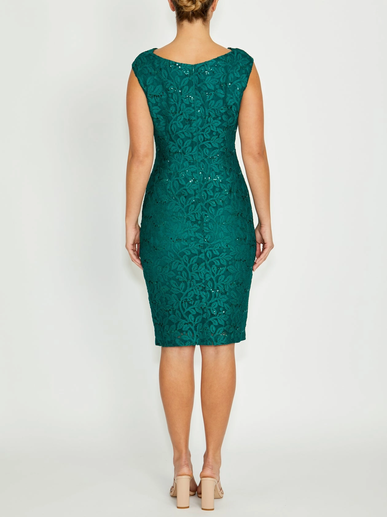 Smart Ensemble Elisa Green Cowl Neck Dress
