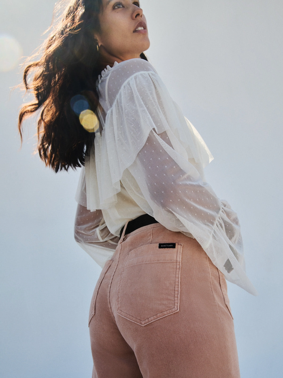 Corduroy Marine Pant Dusty Rose Effortless Style