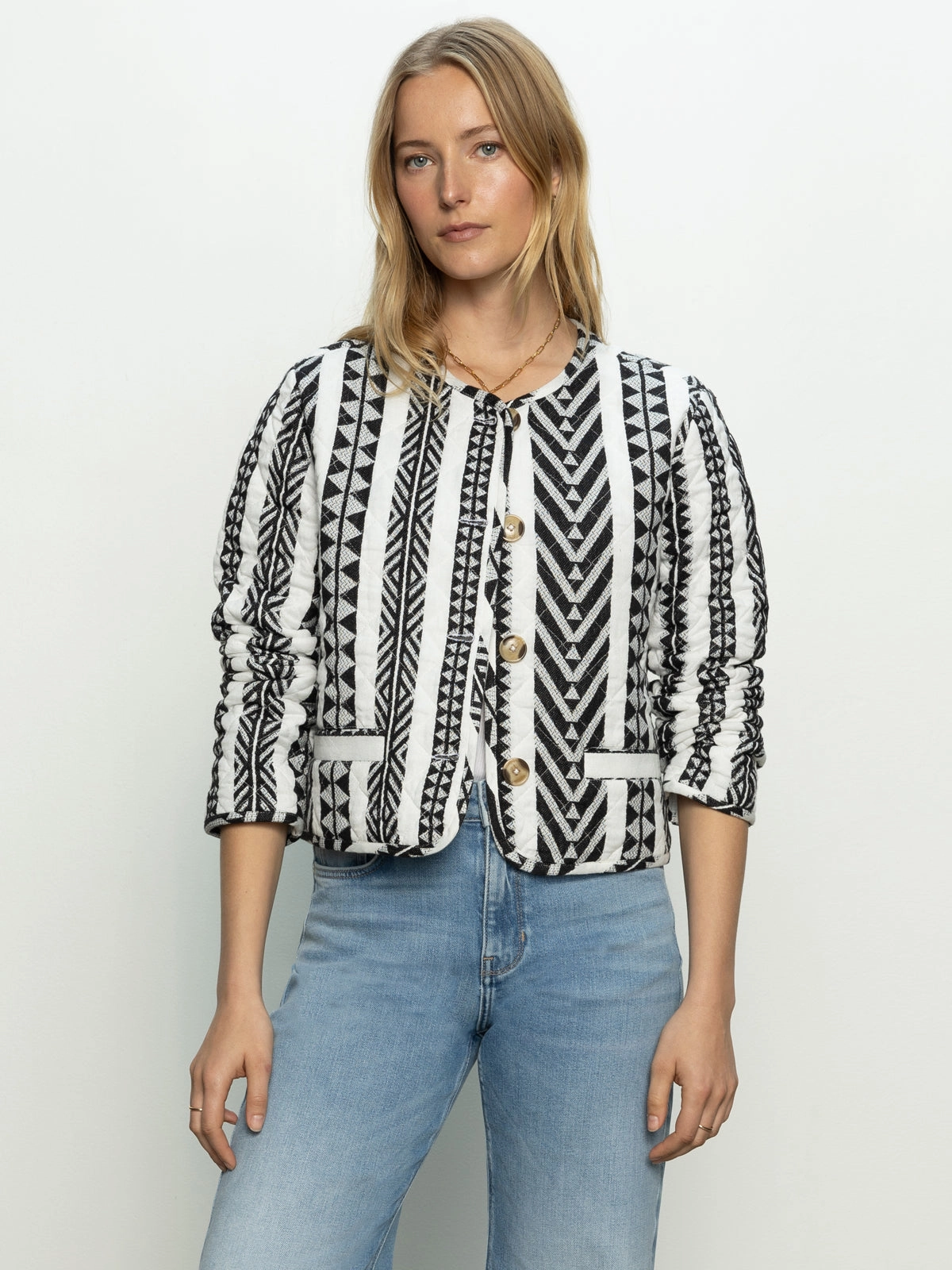 Smart Outerwear Crafted Coco Jacket Crafted Stripe