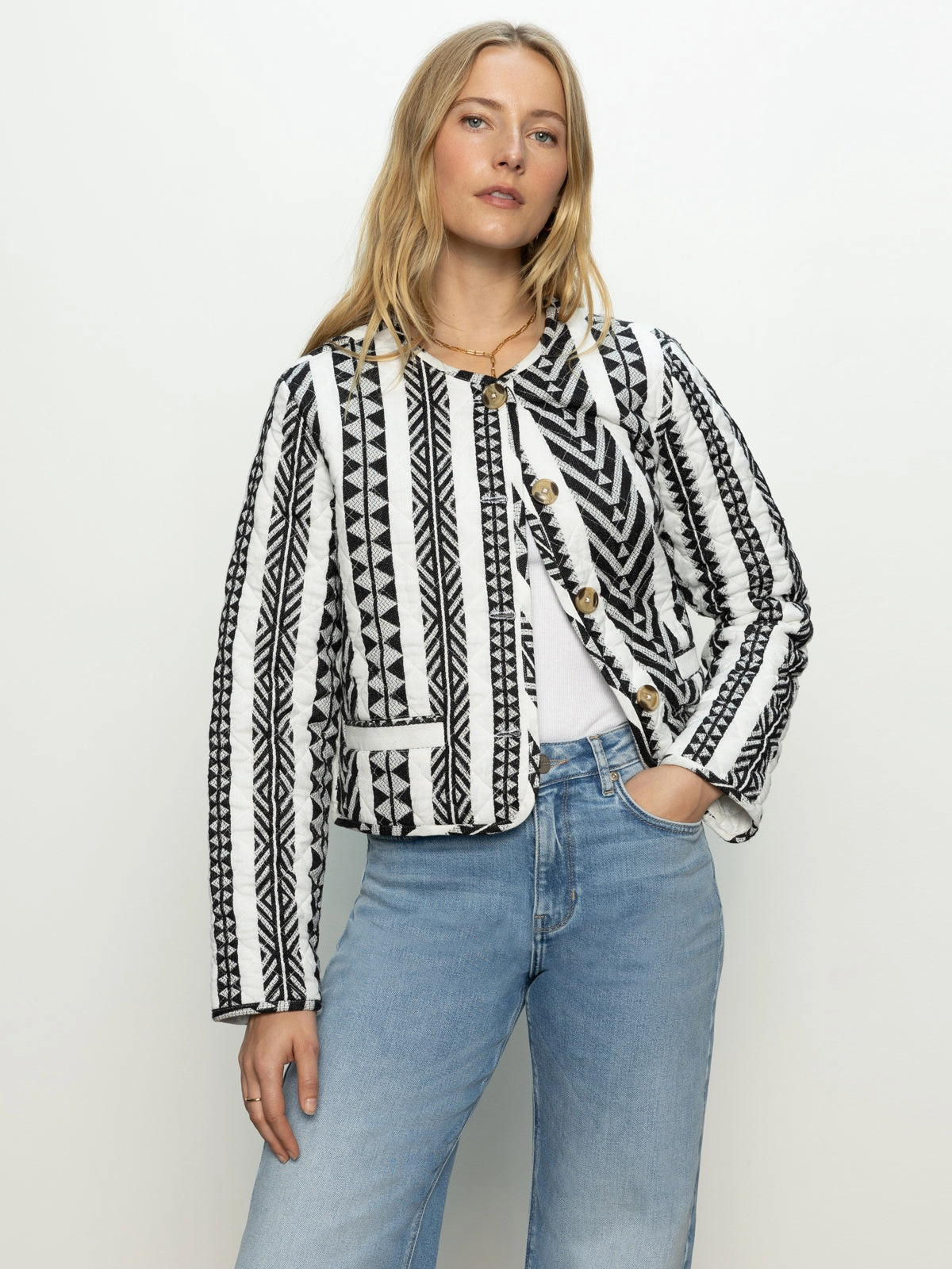Sporty Jacket Timeless Piece Crafted Coco Jacket Crafted Stripe