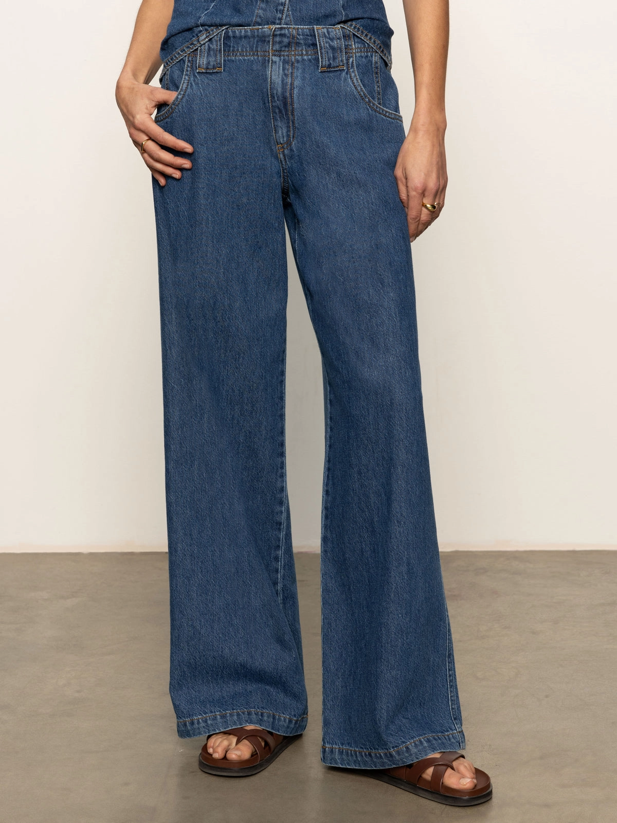 Smart Shape Arden Wide Leg Jeans Perfect Storm