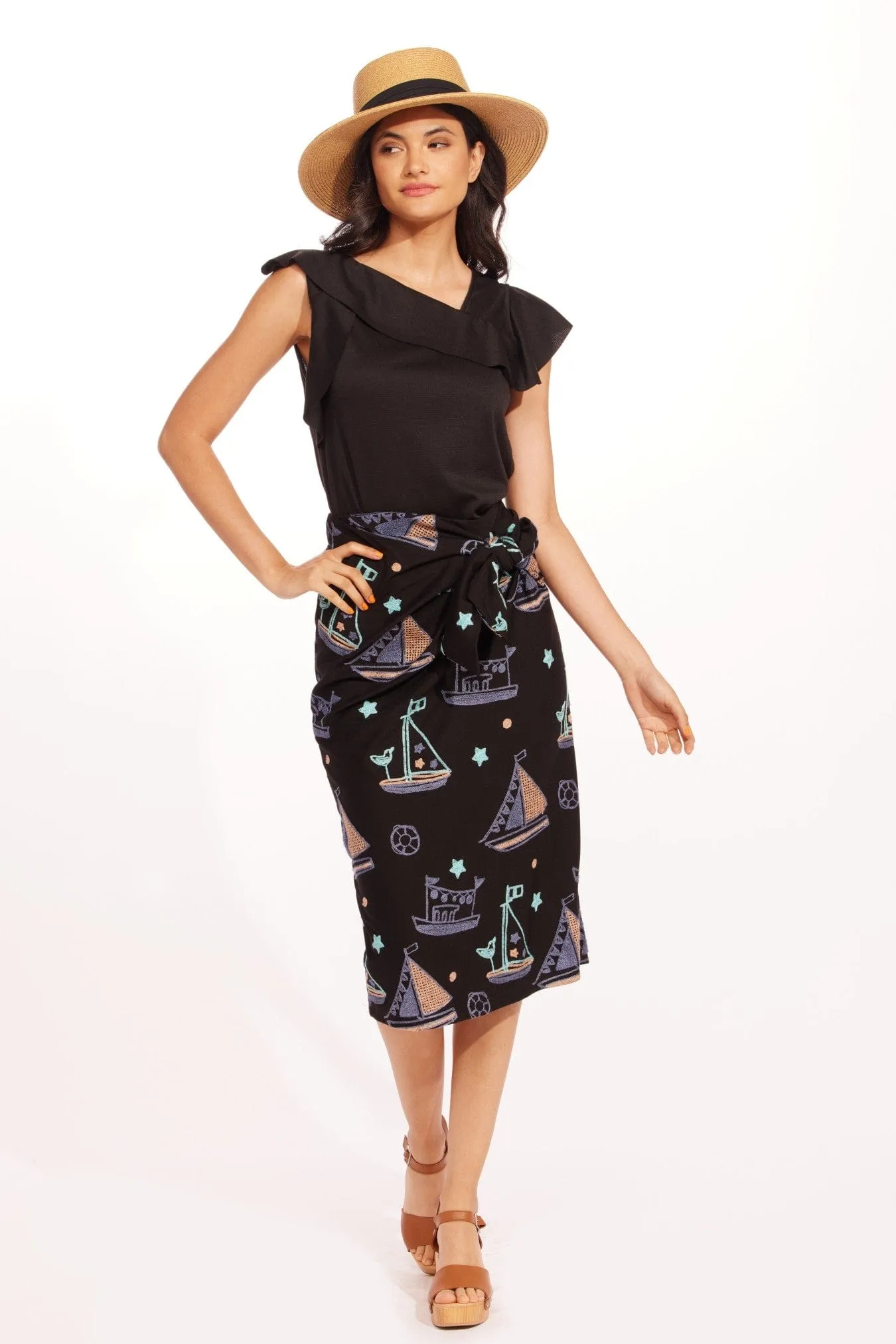 Smooth Wear Saratoga Skirt- Ahoy