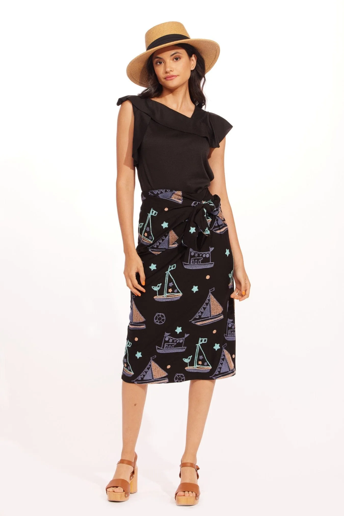 Breezy Style Saratoga Skirt- Ahoy