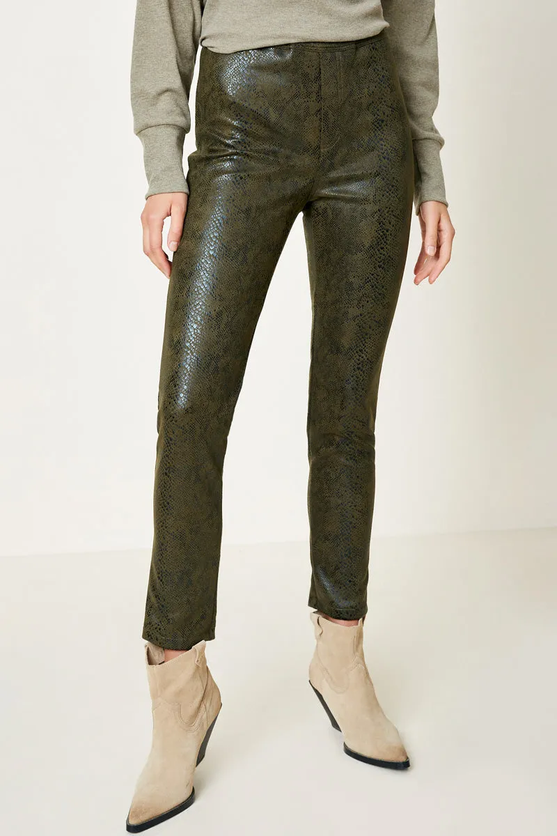 High Quality Material Snakeskin Pants