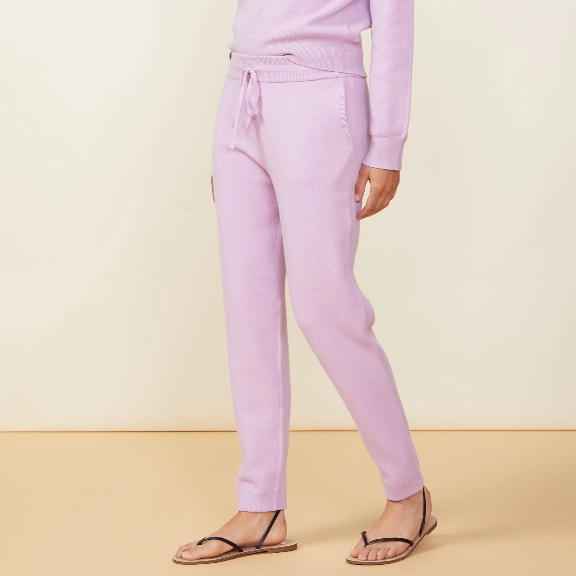 Soft Knit Cuffed Jogger Unique Look