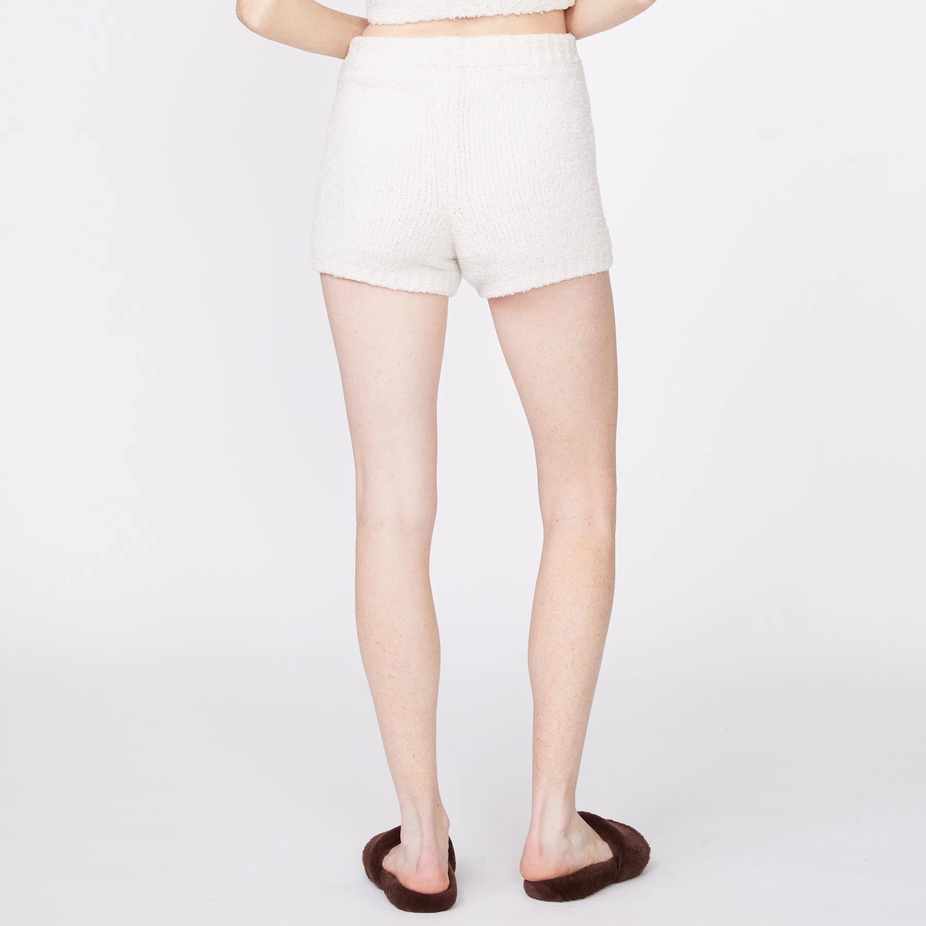 soft fit Plush Sweater Shorts