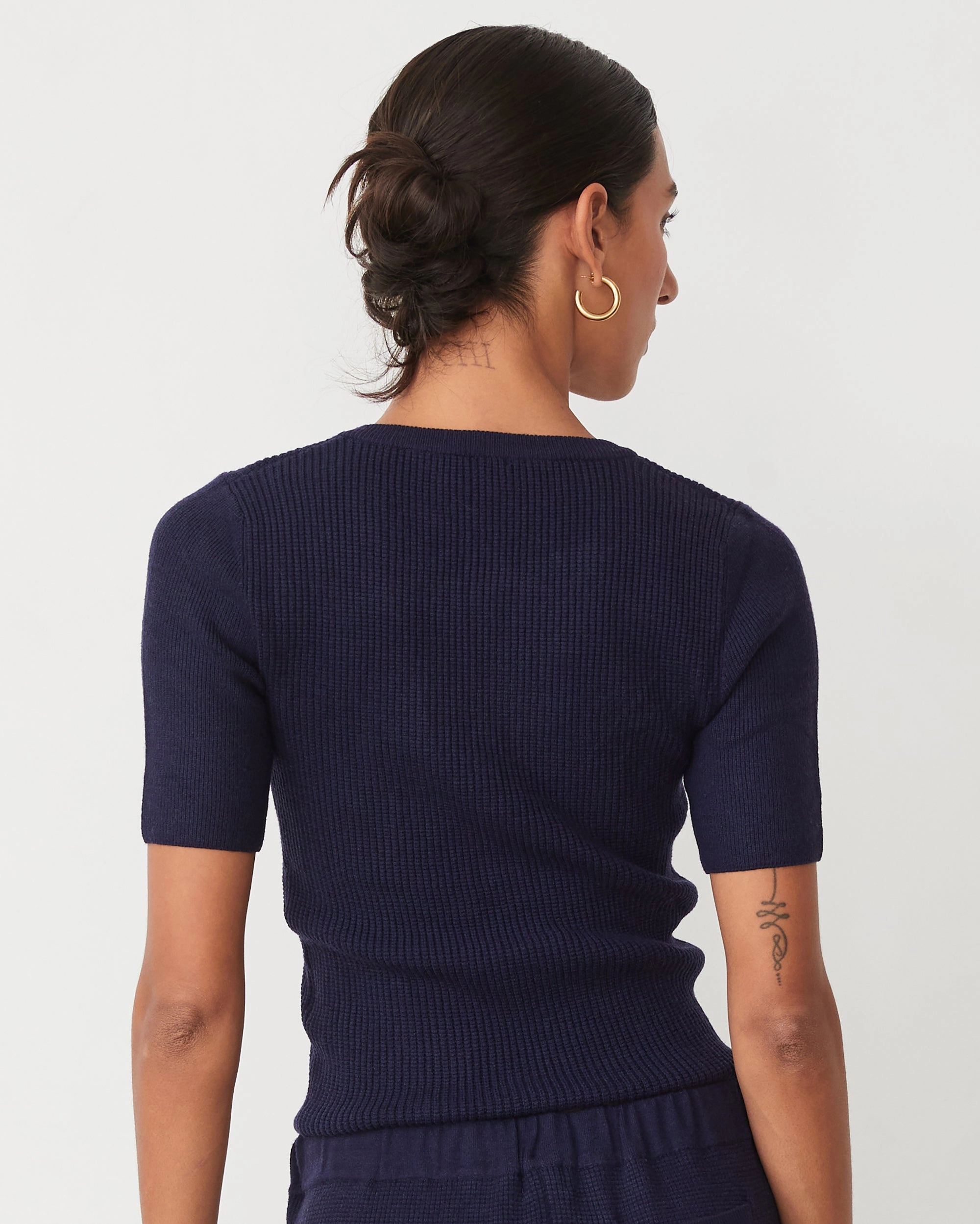 soft fit Softknit Rib Waffle Henley