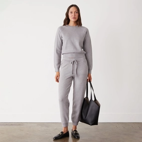 Side zipper Day To Night Soft Knit Cuffed Jogger