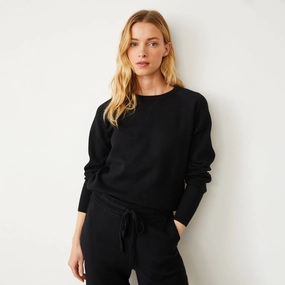 Versatile outfit for outings Soft Knit Raglan Sweater