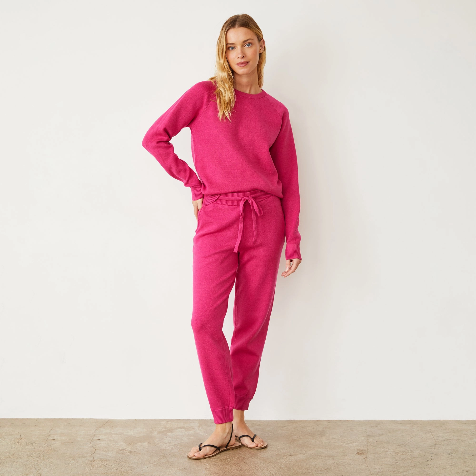 Soft Knit Raglan Sweater Professional Chic Fit