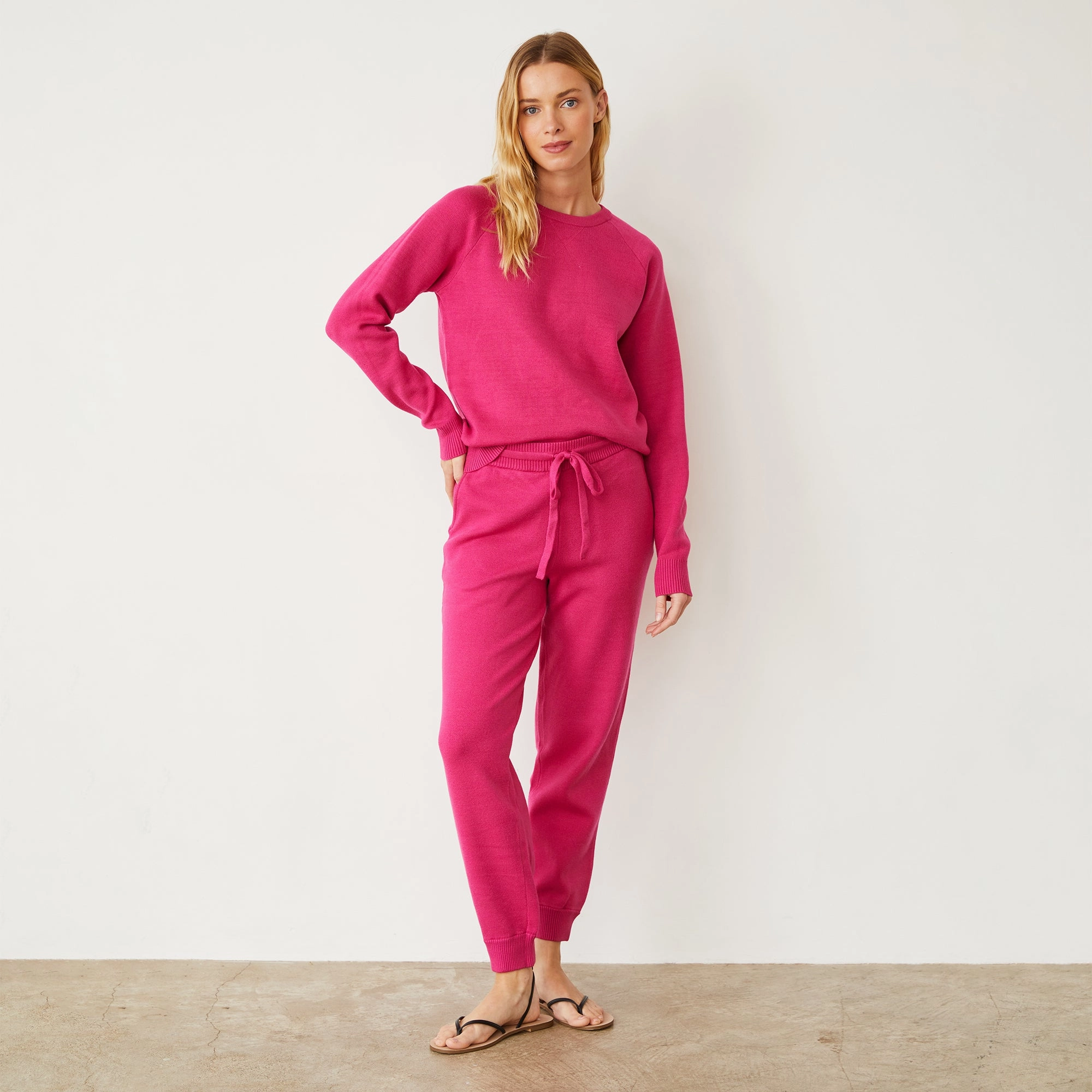 Soft Knit Raglan Sweater Professional Chic Fit