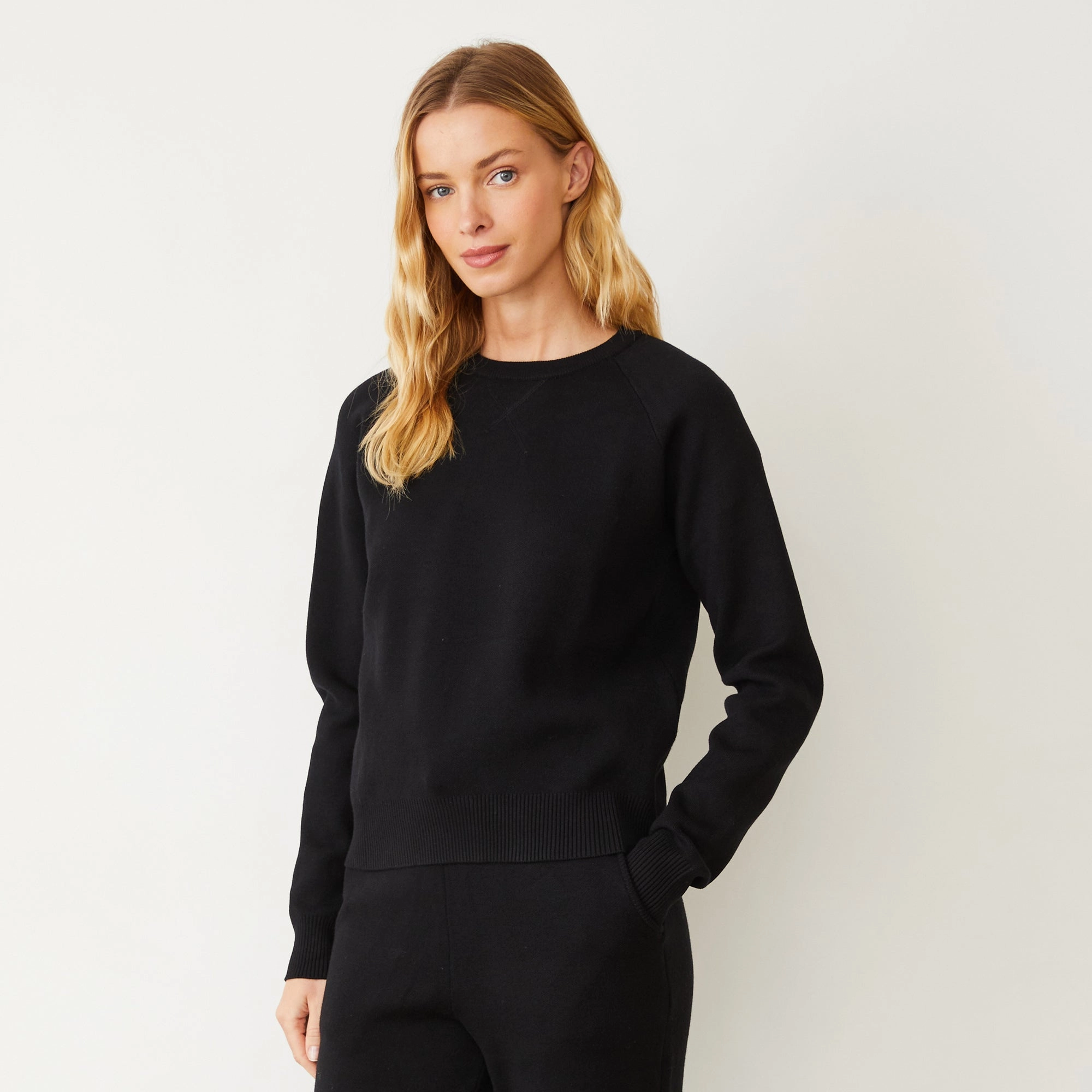 Soft Knit Raglan Sweater Smart Trend