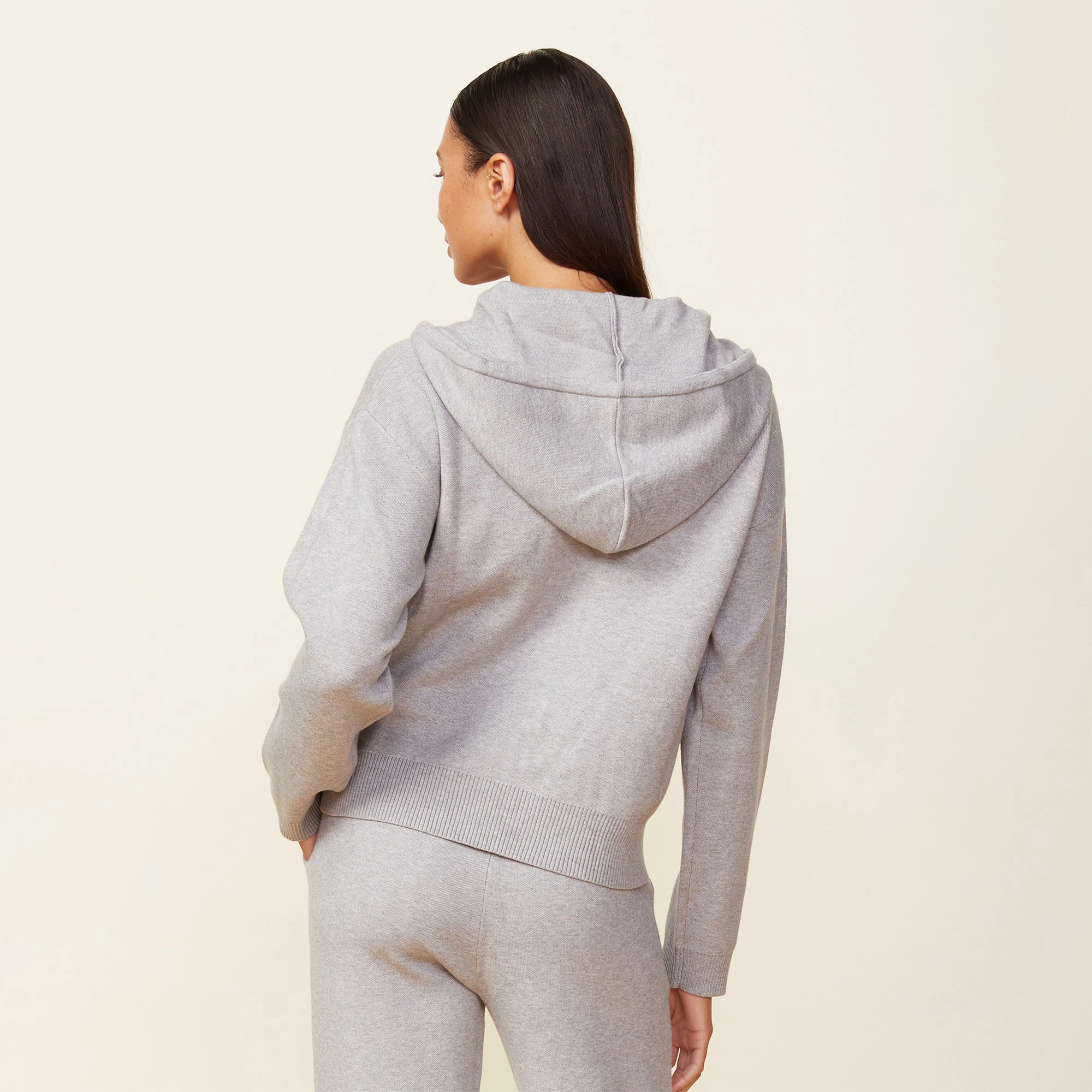 Soft Knit Zip Up Hoody Sophisticated Trend