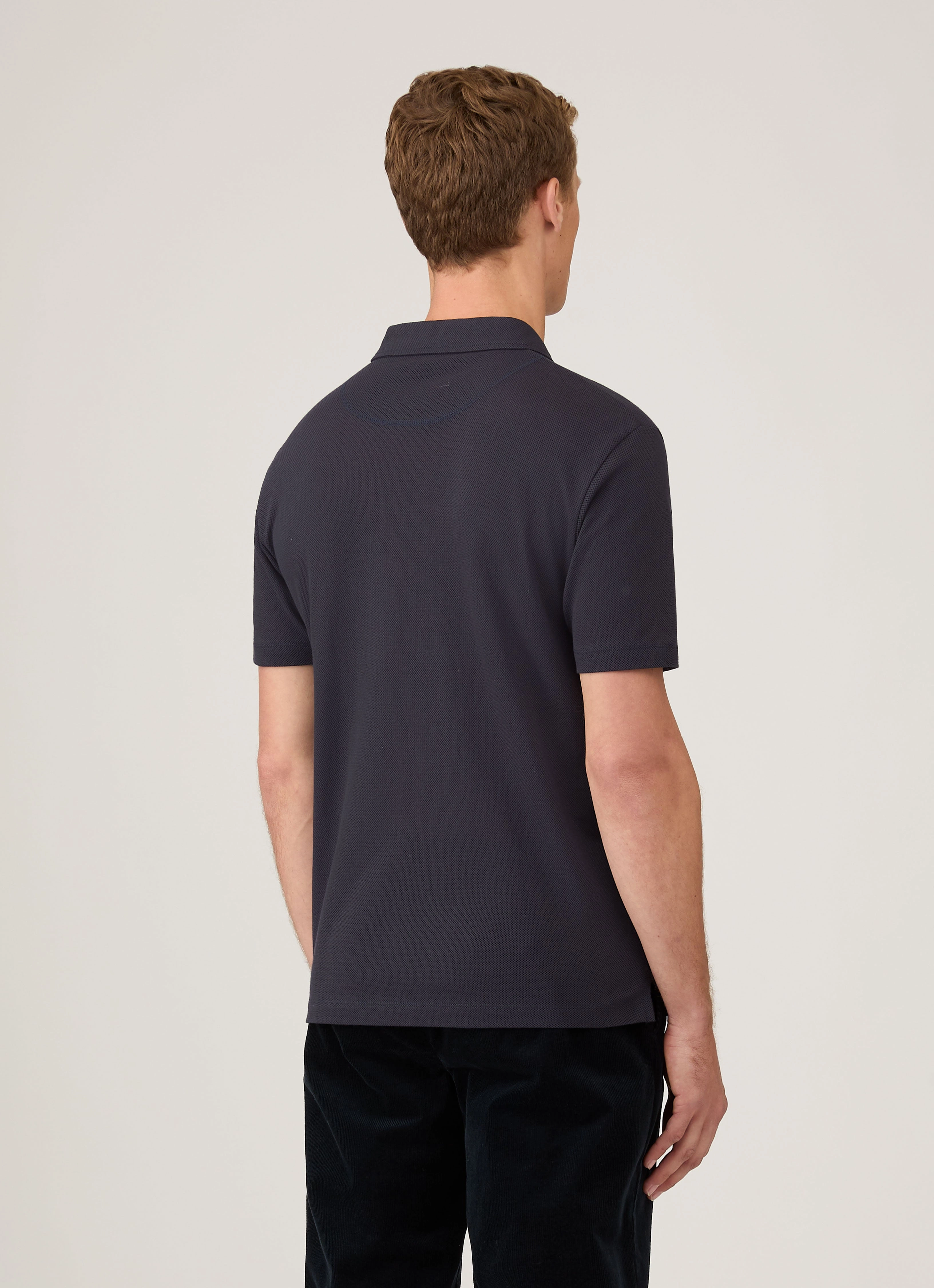 Soft Piece Men's Regular Fit Riviera Polo Shirt in Navy
