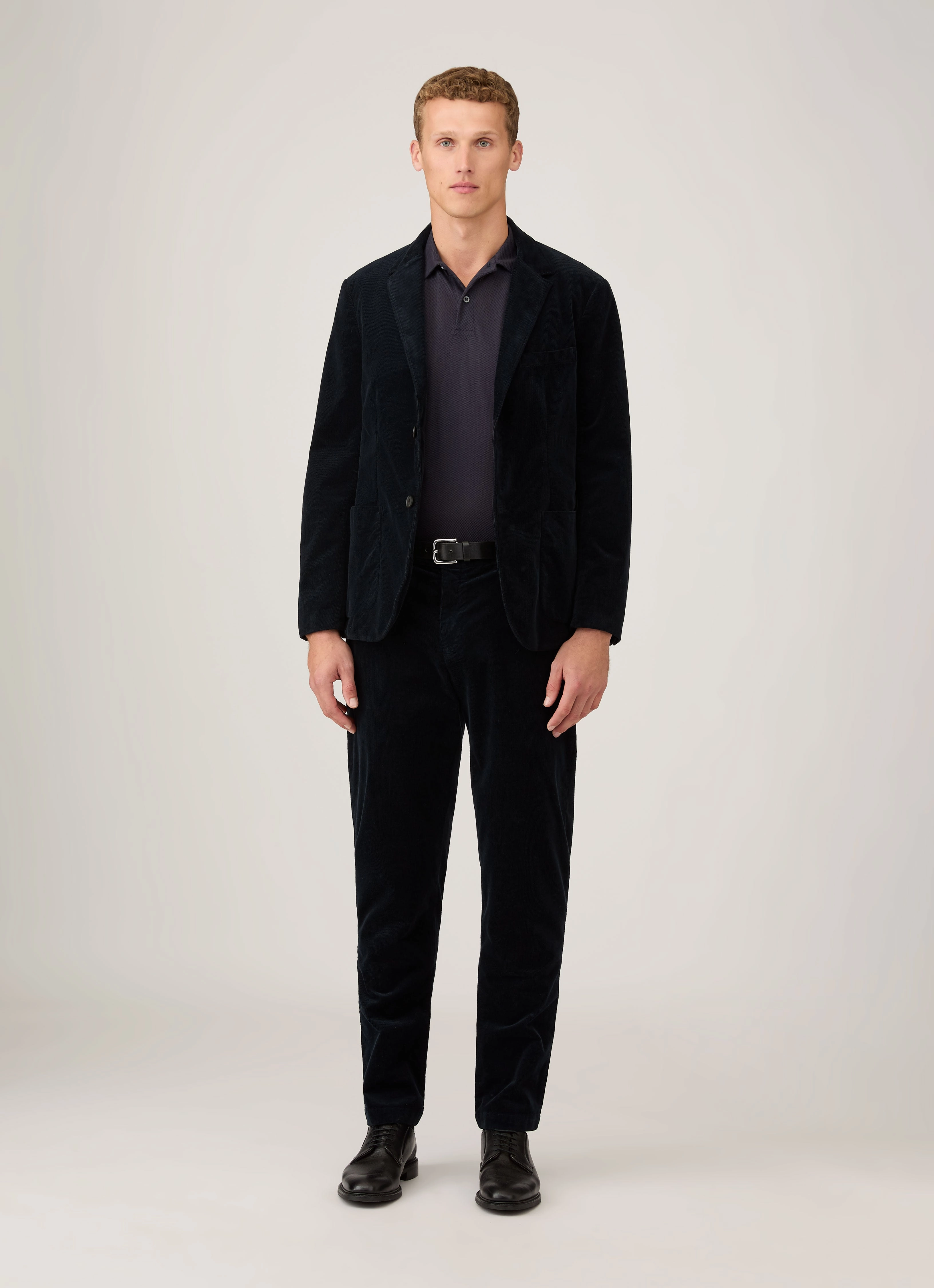 Soft Piece Men's Regular Fit Riviera Polo Shirt in Navy