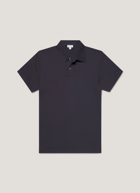 Men's Regular Fit Riviera Polo Shirt in Navy Everyday Path Cool Vibe