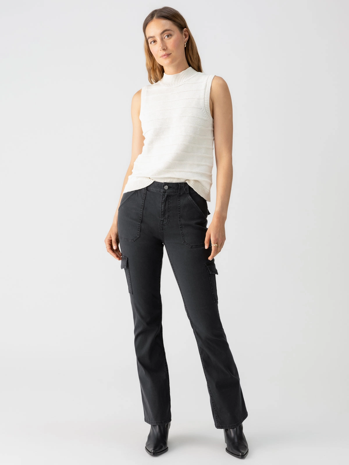 Soft Stretch Sculpted Hayden Bootcut Standard Rise Pant Black