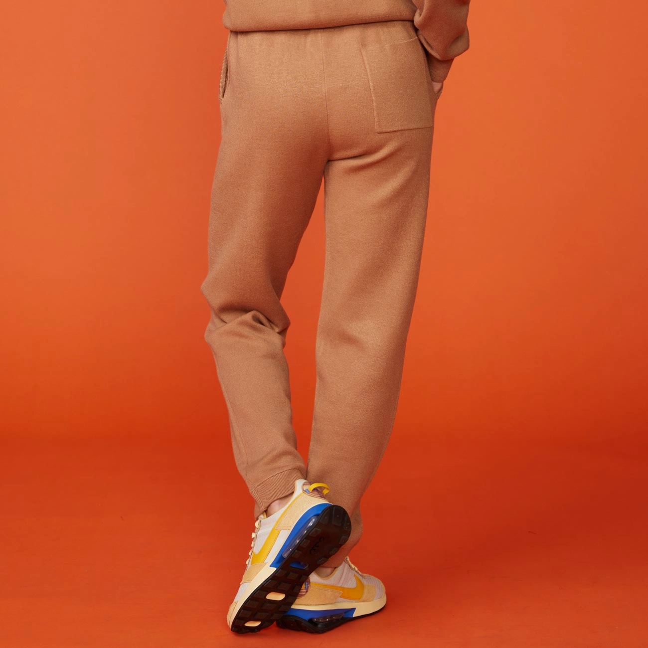 Soft Sweater Knit Cuffed Jogger Flexible Design