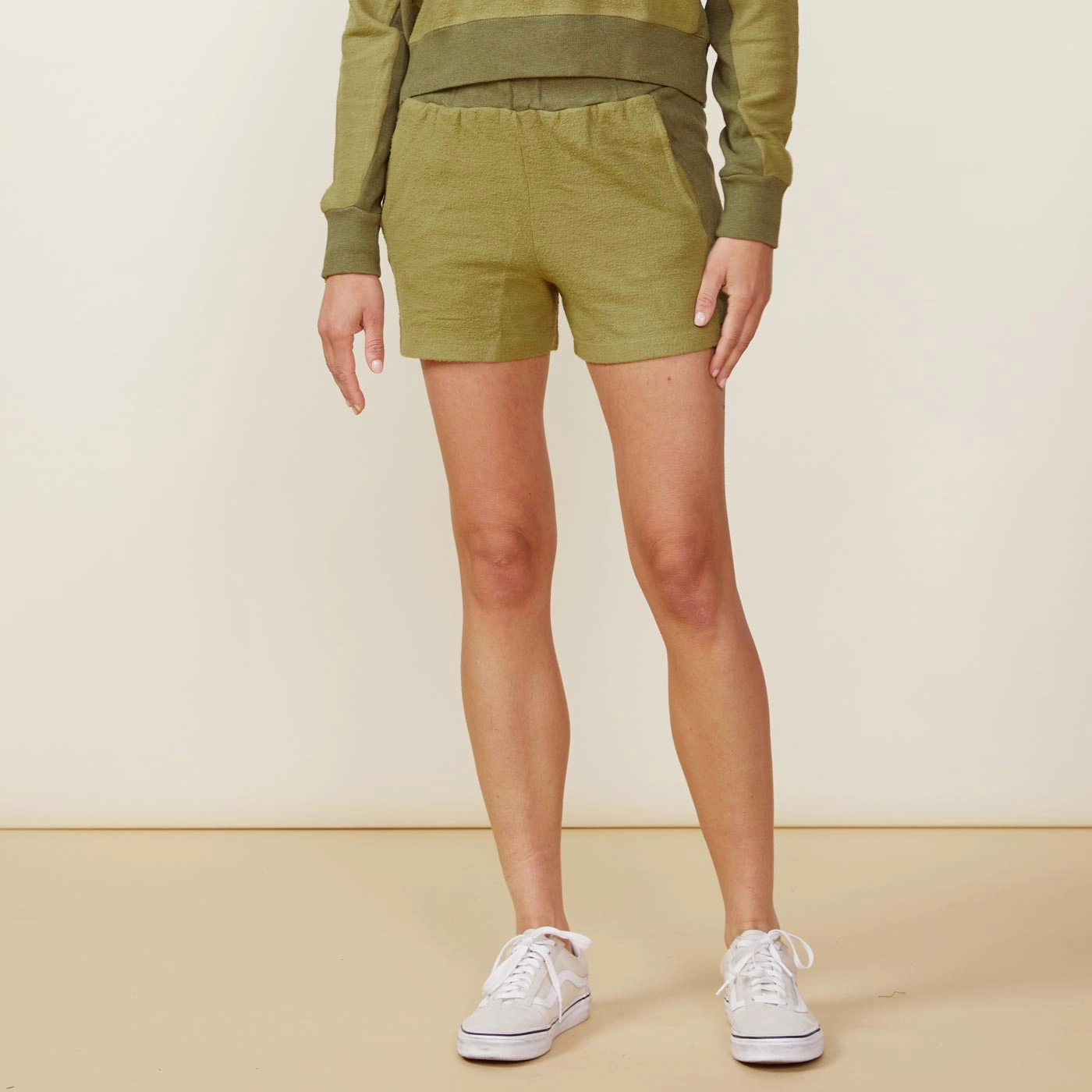 Fuzzy Fleece Shorts Modern Executive Classic Work