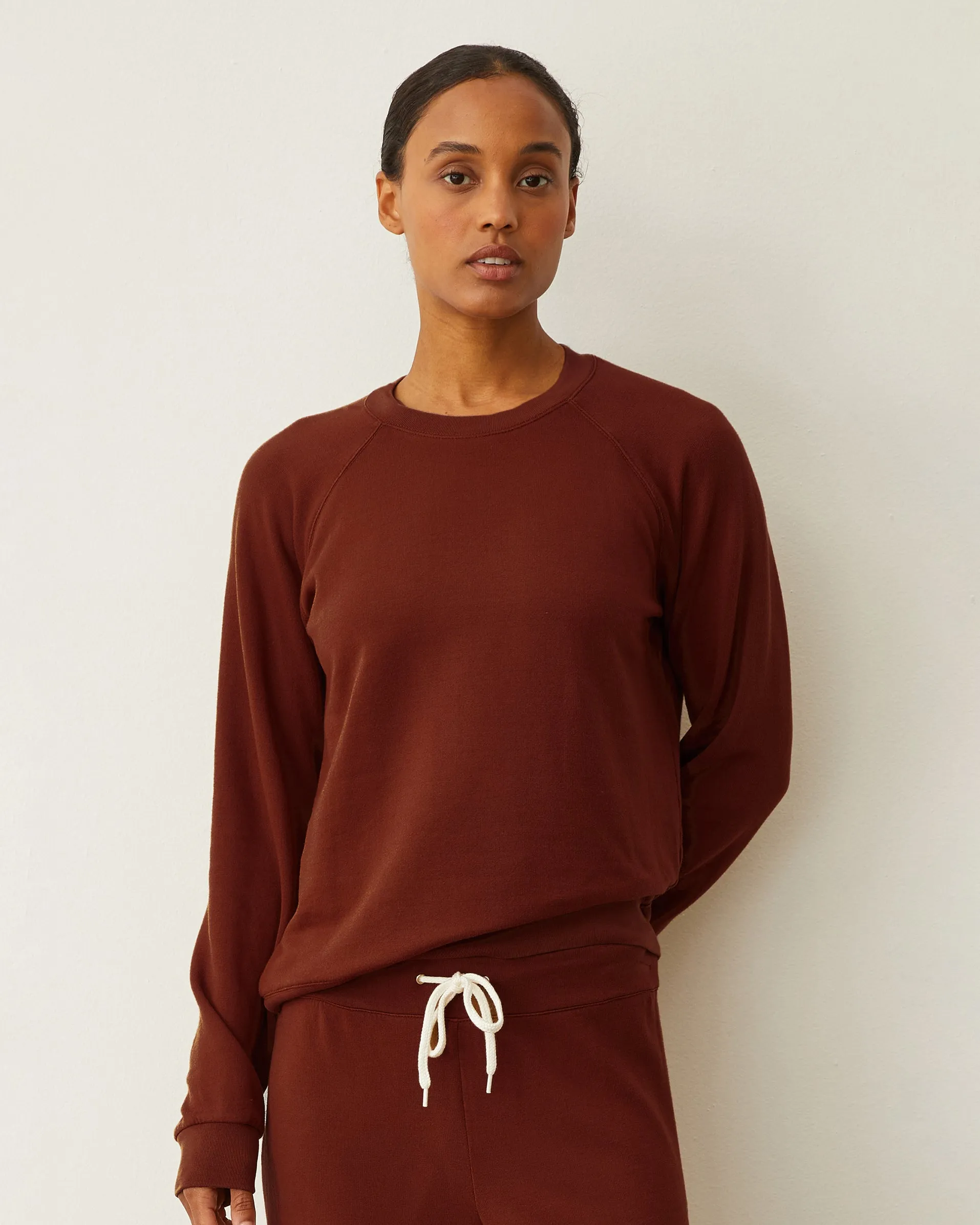 Softfleece Vintage Raglan Earthy Brown Power Dressing