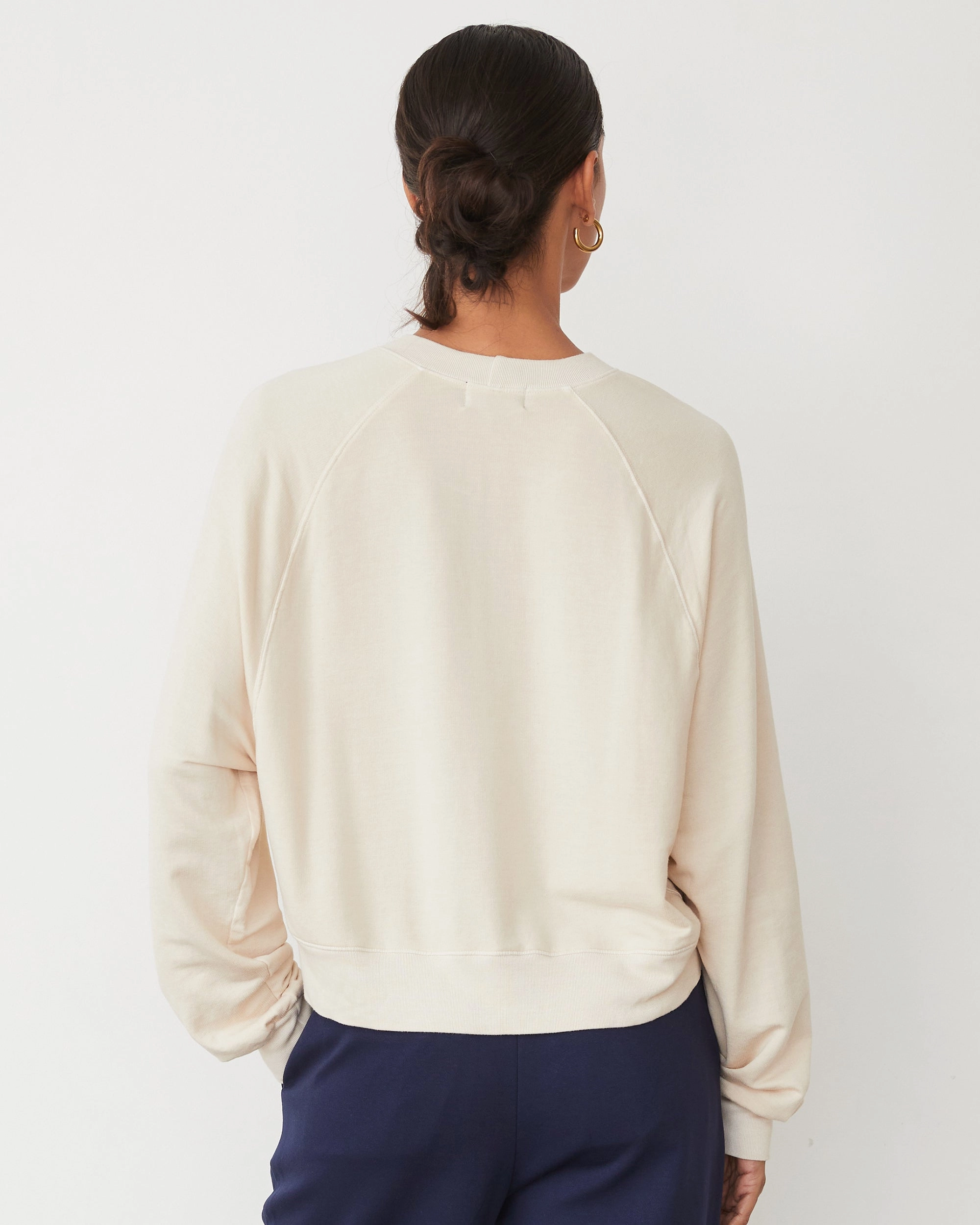 Softfleece Crop Crew Sweatshirt Minimal Fit