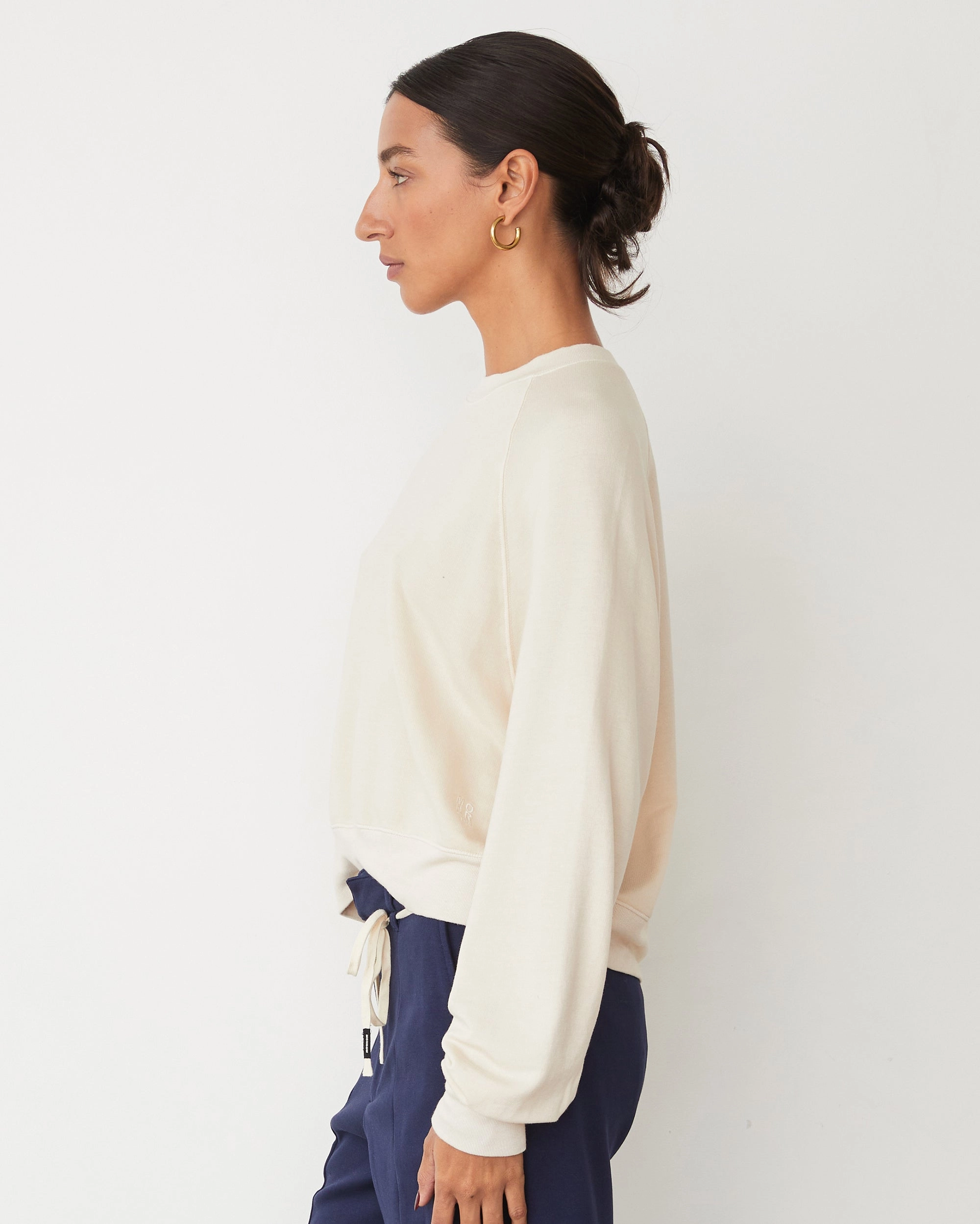 Softfleece Crop Crew Sweatshirt Minimal Fit