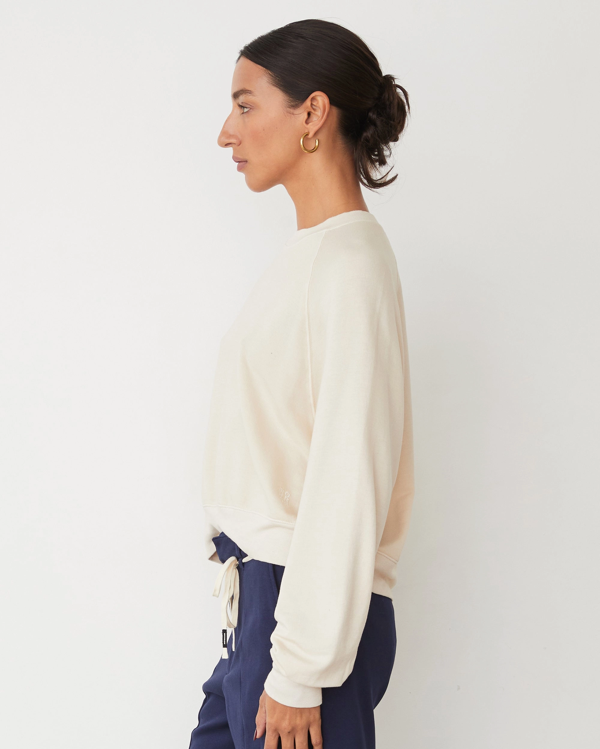 Softfleece Crop Crew Sweatshirt Minimal Fit