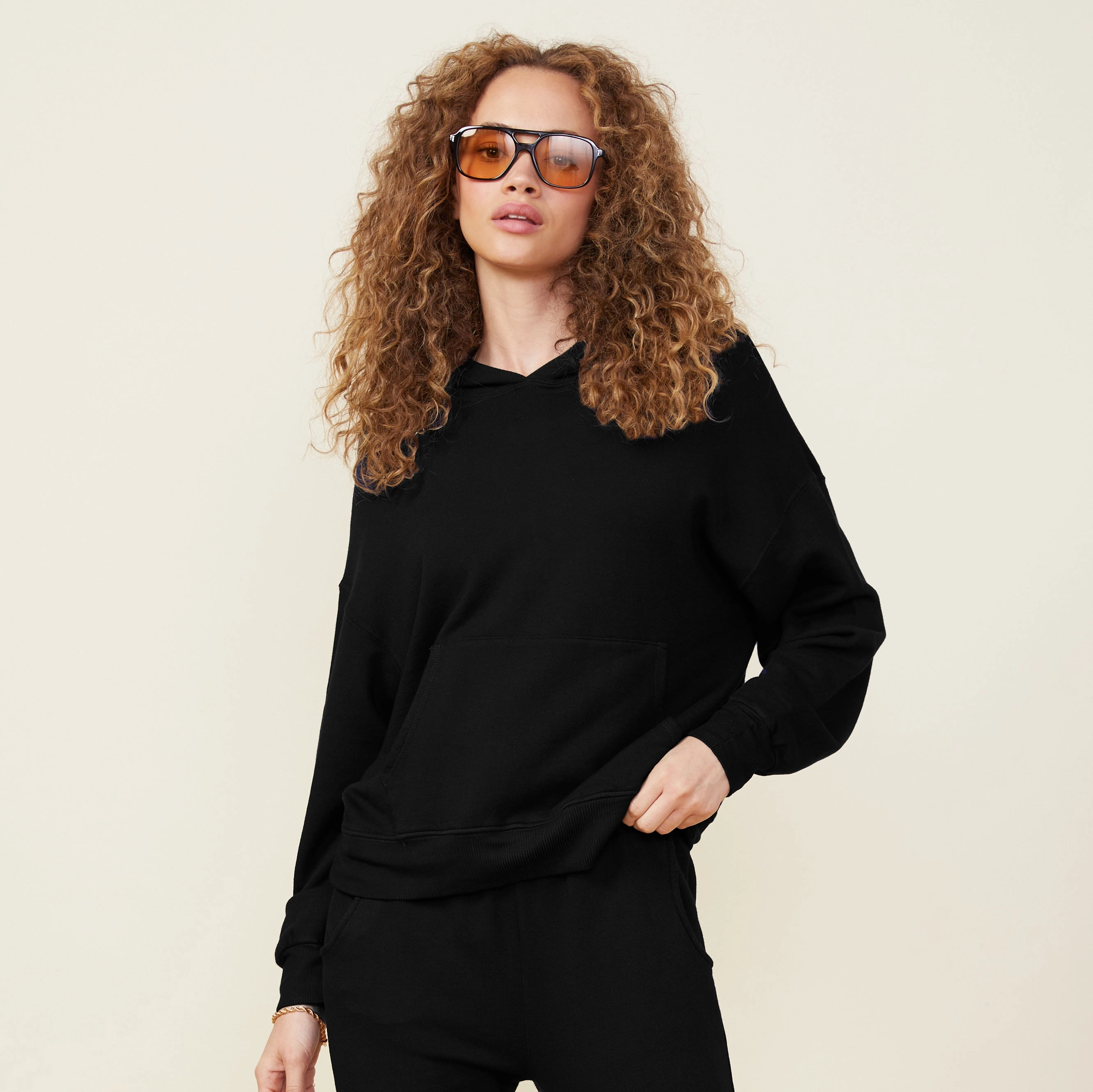 Softfleece Slouchy Pullover Figure Flattering