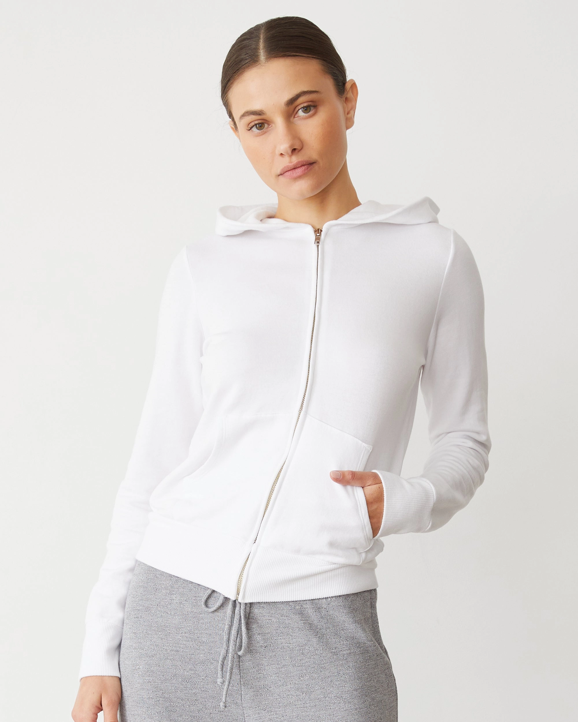 Softfleece Zip Up Hoody Essential Cut