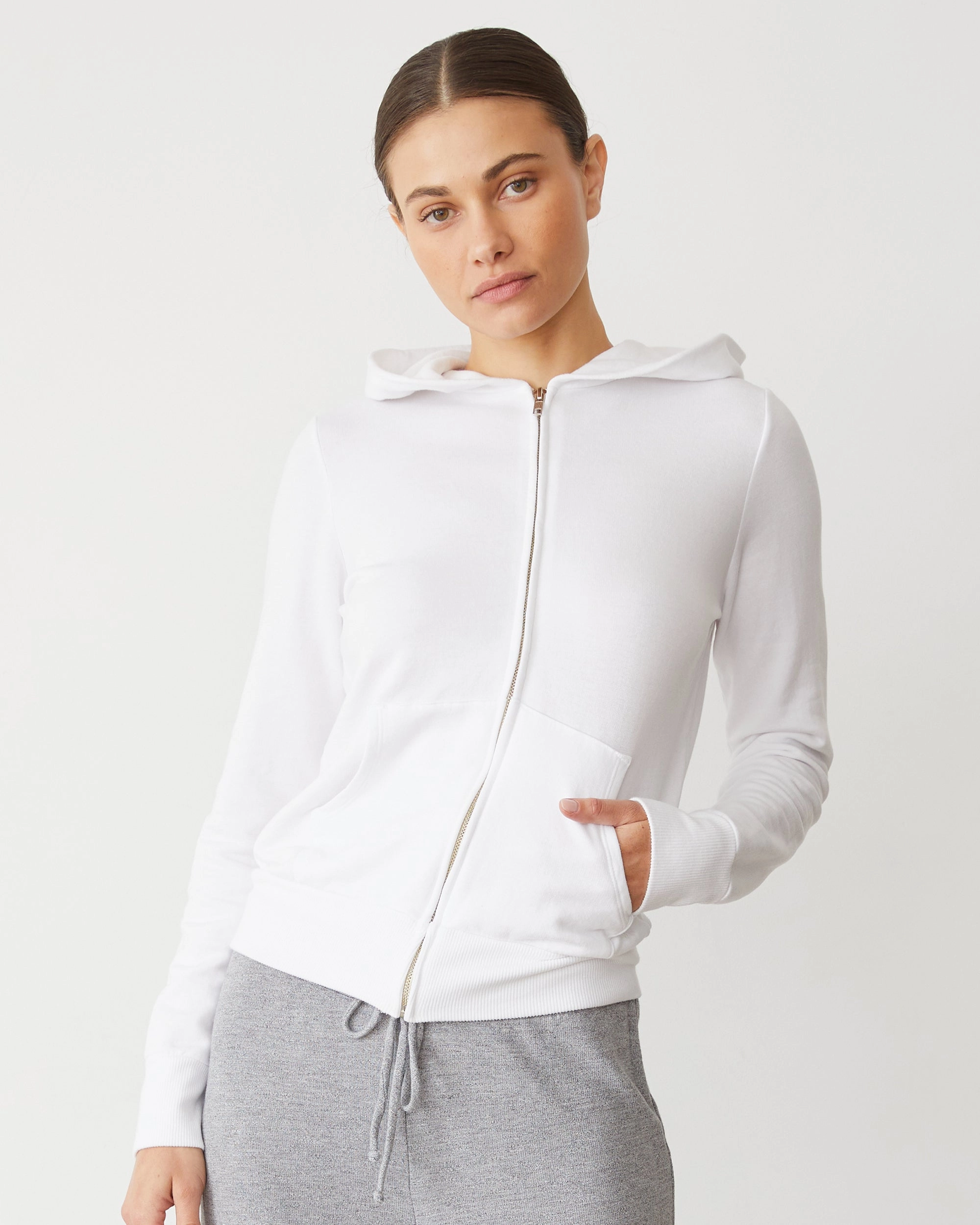 Softfleece Zip Up Hoody Essential Cut