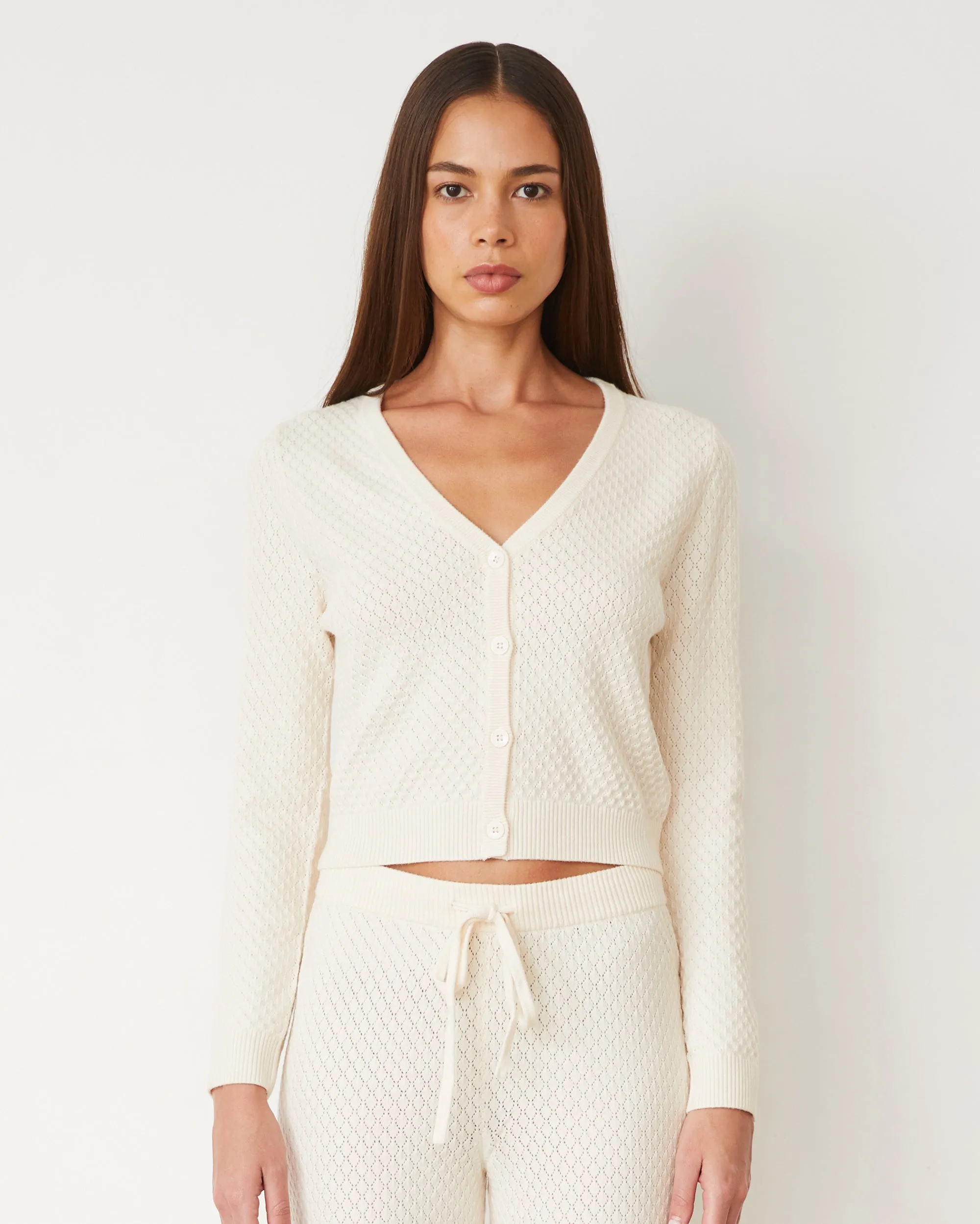 Elegant Artist Softknit French Waffle Cardigan