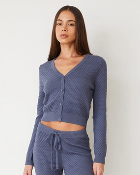 Timeless Guest Softknit French Waffle Cardigan