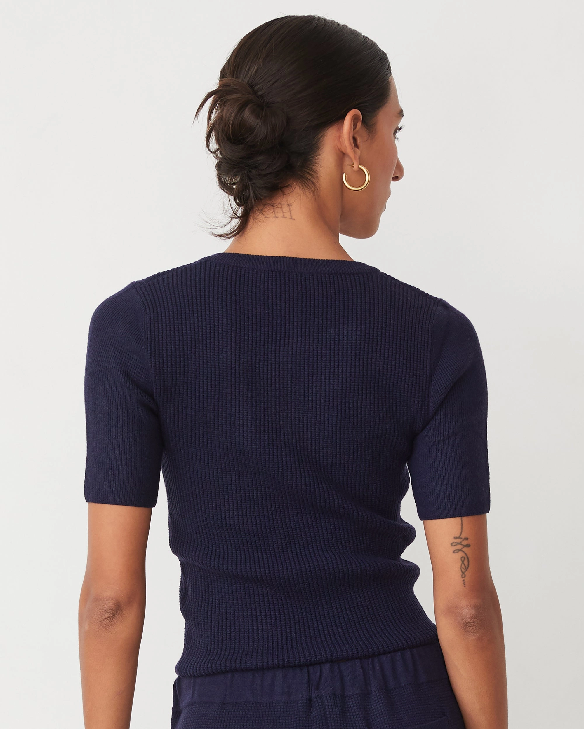 Softknit Rib Waffle Henley Sleek Quality