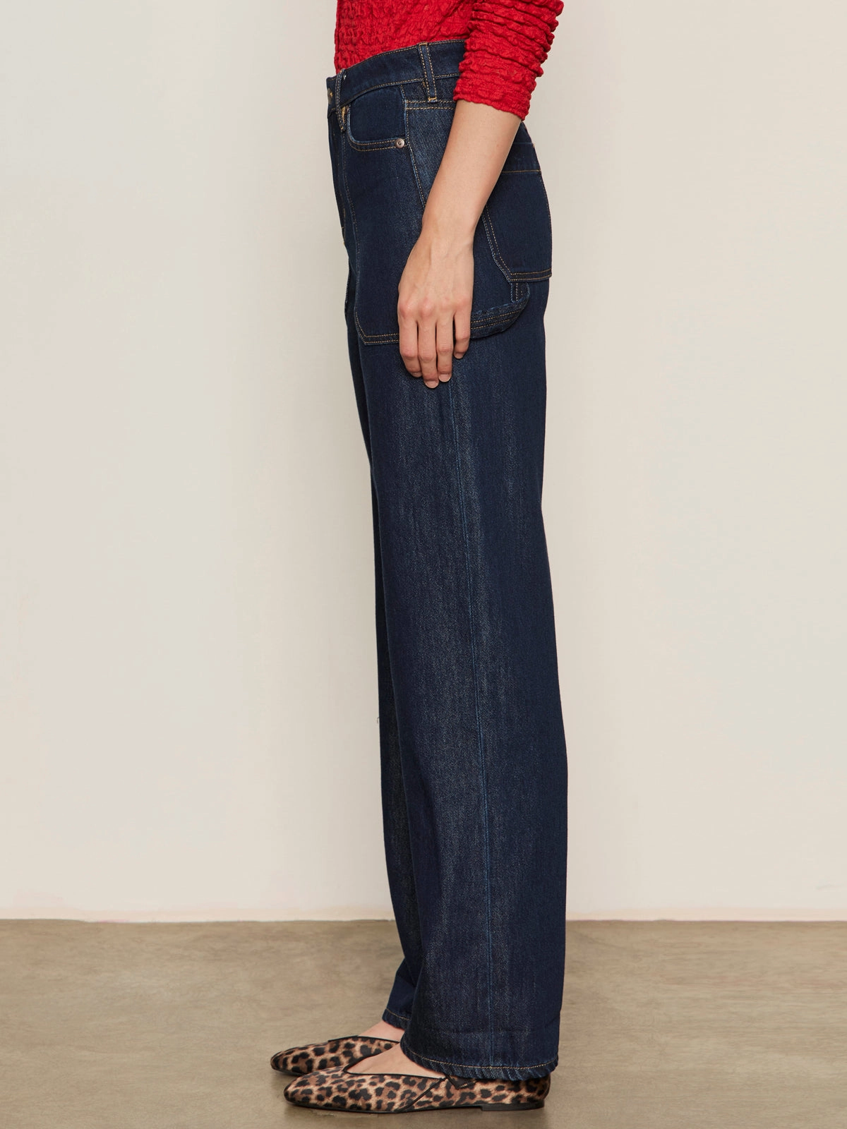 Soleil 90's Straight Jean Indigo Dark Raw Rinse Fresh Vibe