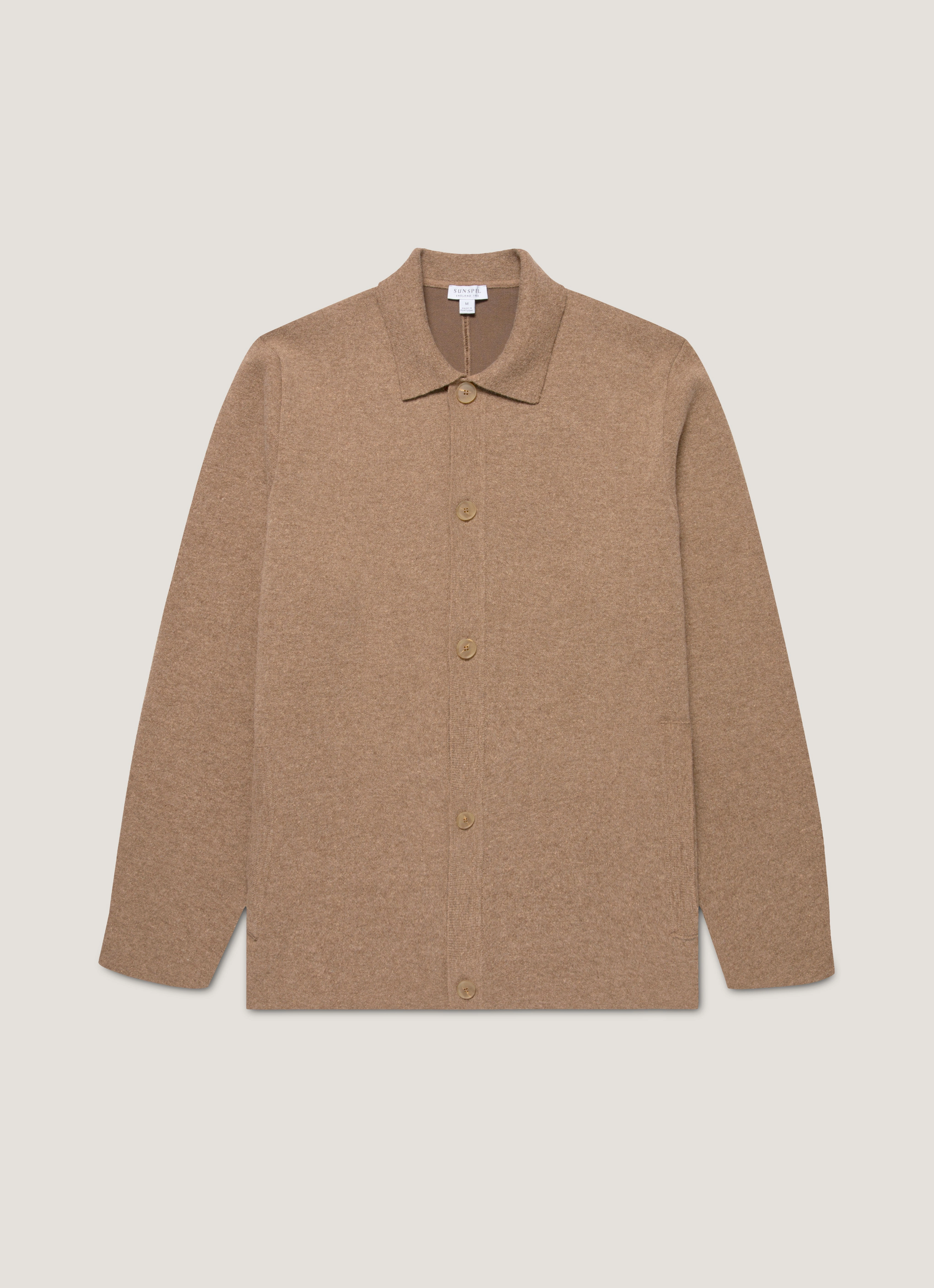 All-season knit Simple knit layer Men's Double Faced Jacket in Mink