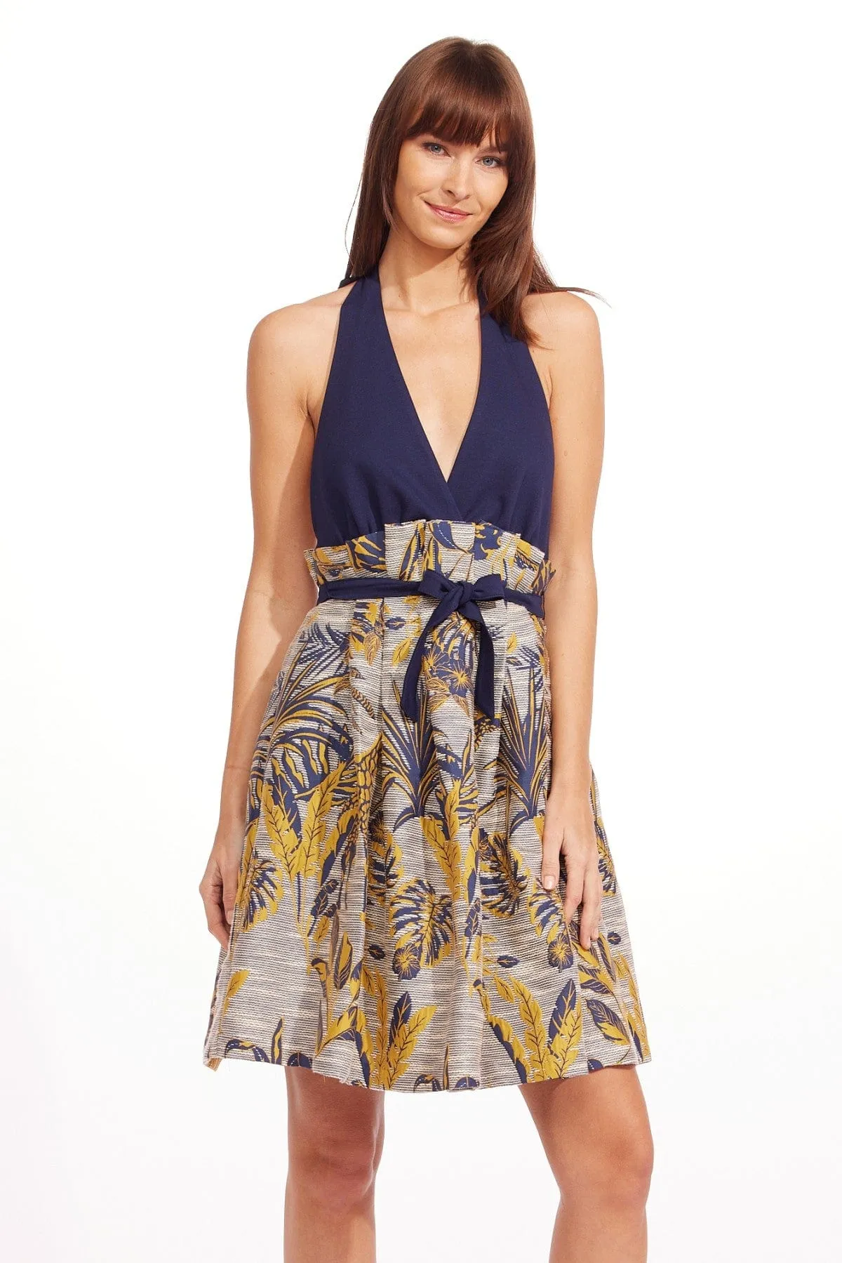 Sophia Dress - Serengeti Floral Pattern Casual Design