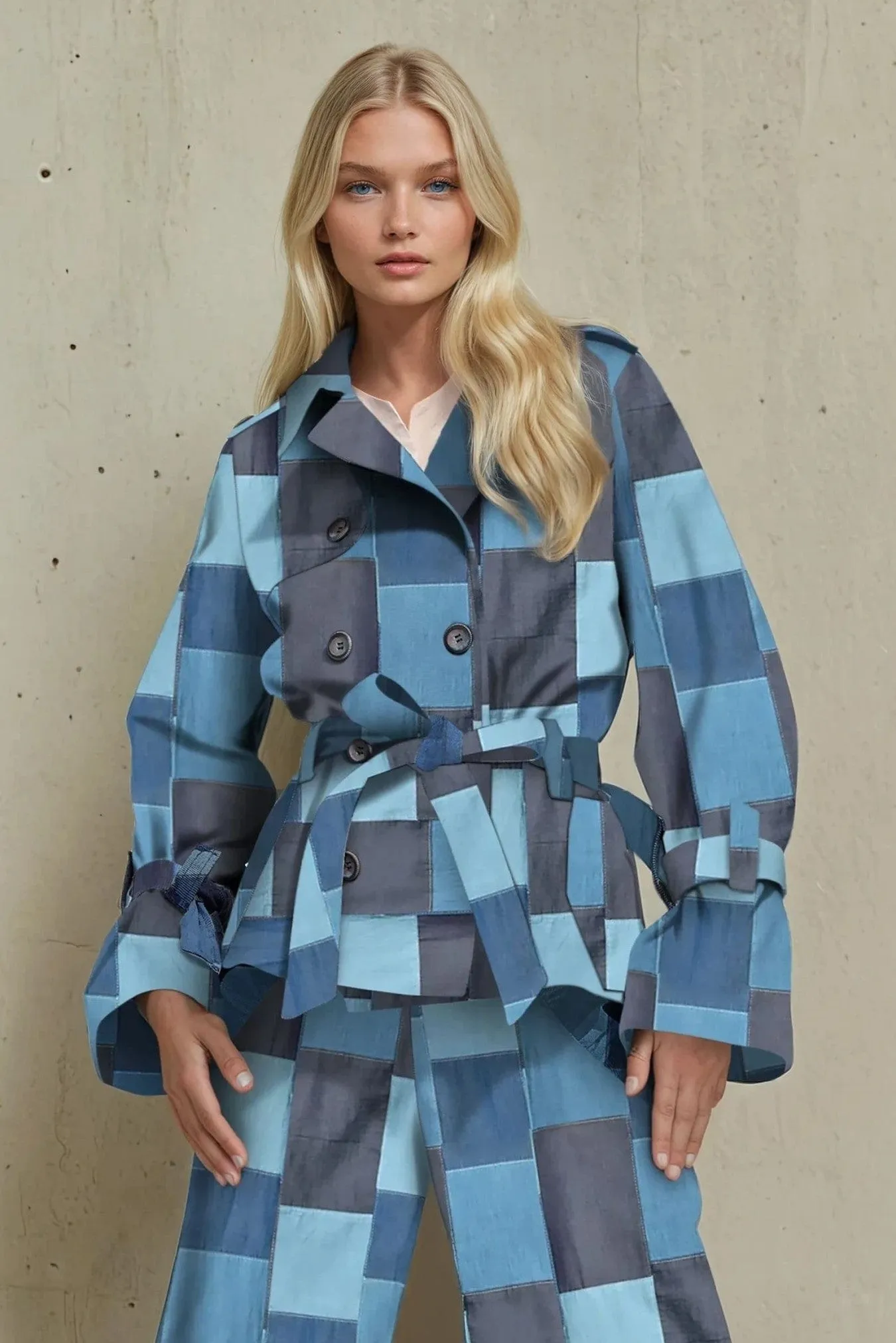 Cold Season Coat Brex Jacket - Denim  Patchwork