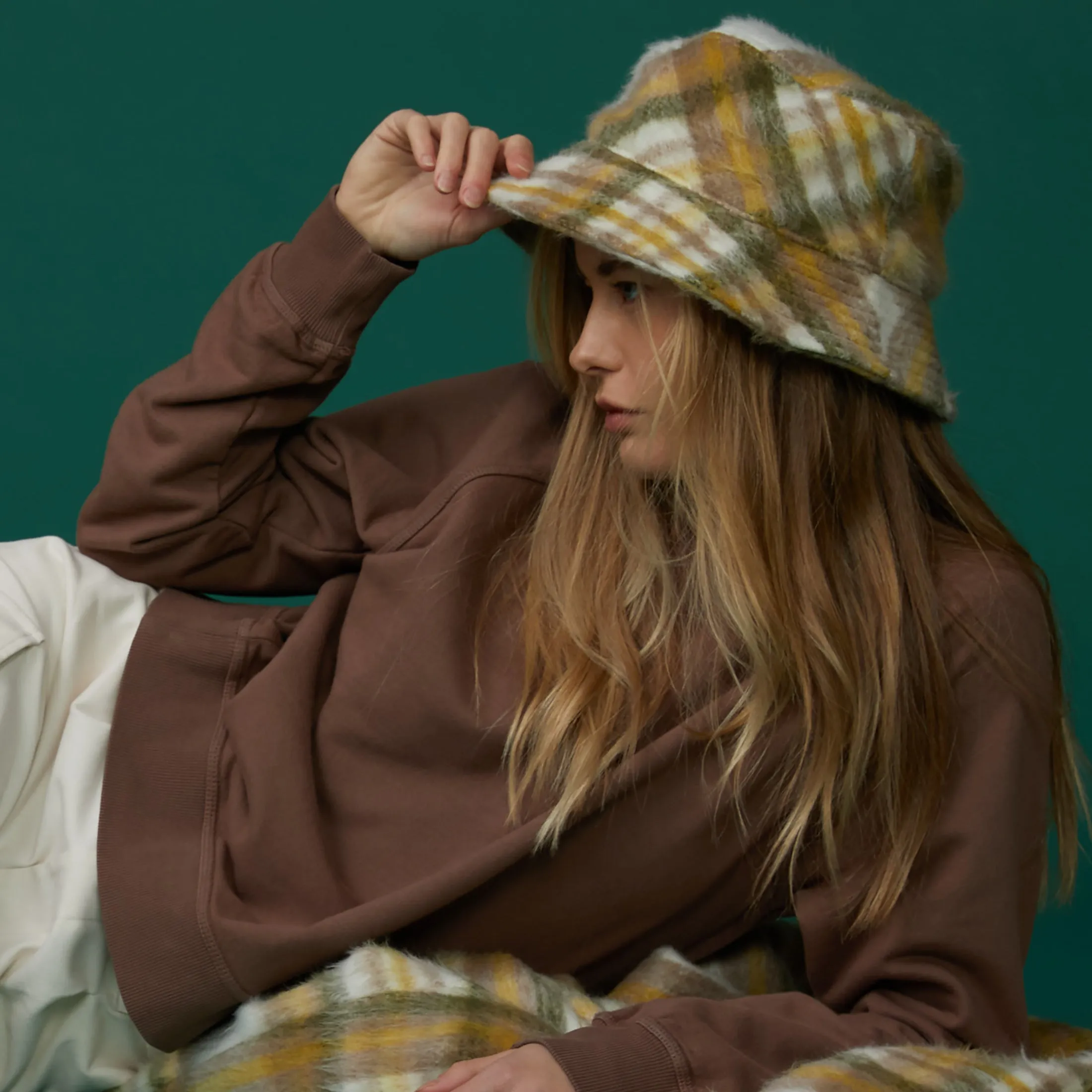 Plaid Bucket Hat Sharp Wedding Luxury Performer