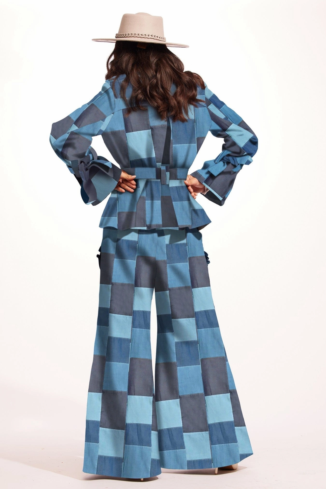 Sophisticated Coat Brex Jacket - Denim  Patchwork