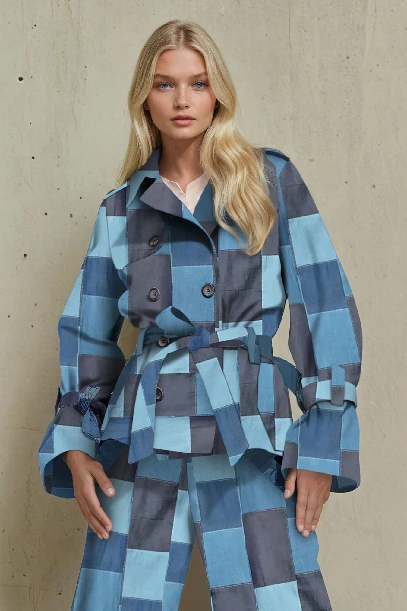 Sophisticated Coat Brex Jacket - Denim  Patchwork