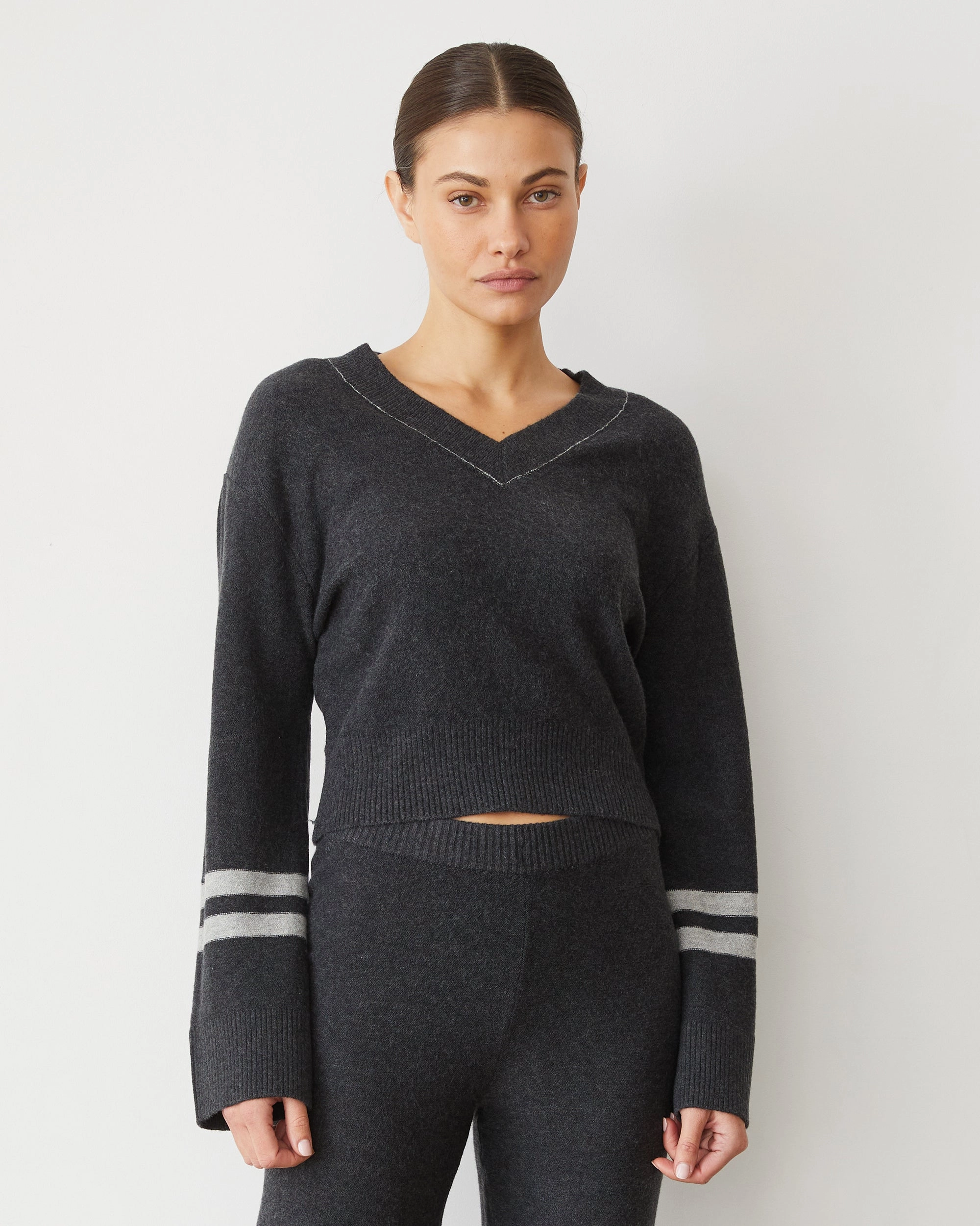 Sophisticated Fit Plush Stripe Sweater
