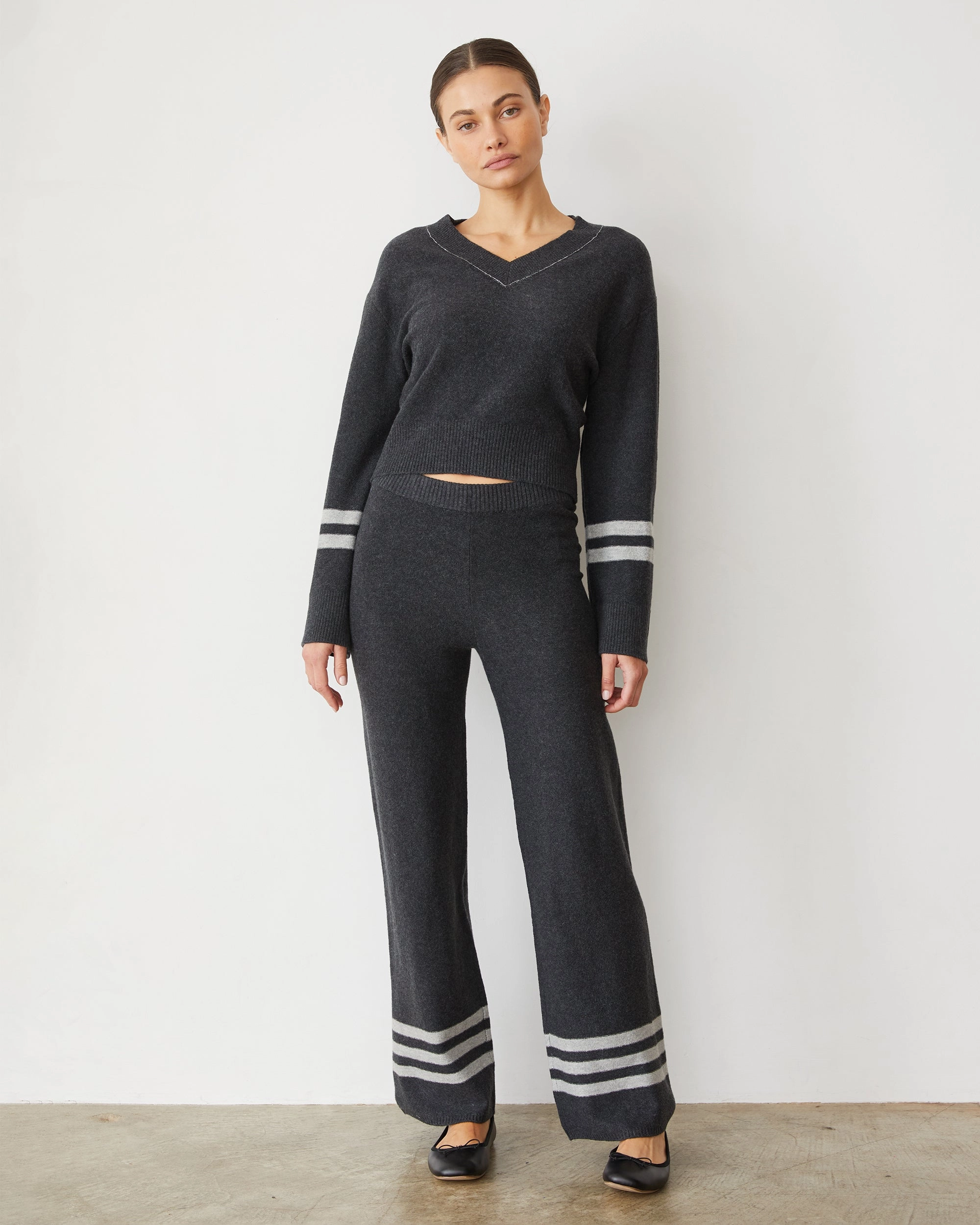 Sophisticated Fit Plush Stripe Sweater