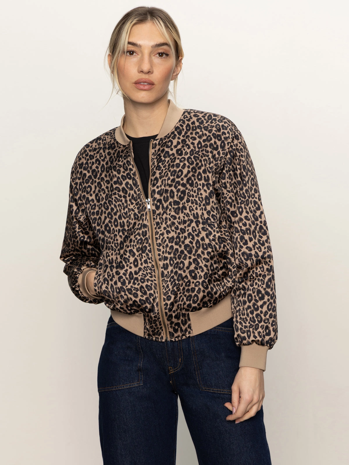 Sophisticated Look Monroe Sateen Bomber Jacket French Kitty
