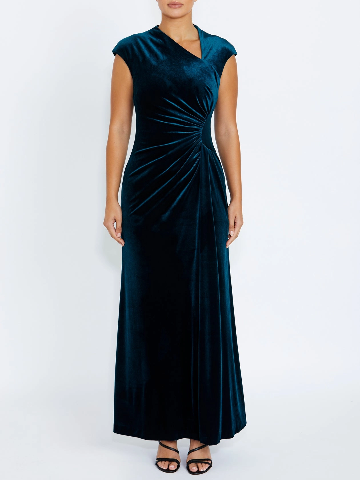 Philomena Midnight Velour Gown Weekend Brunch
