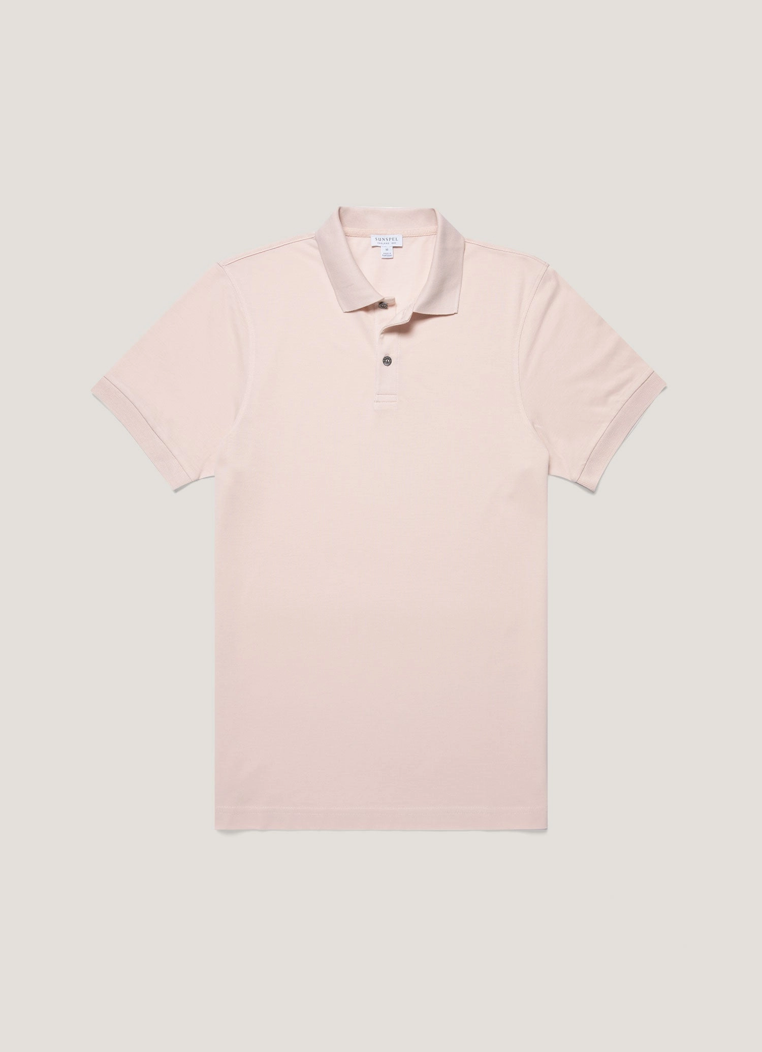 Work Casual Look Polished Outfit Men's Piqu?? Polo Shirt in Pastel Pink